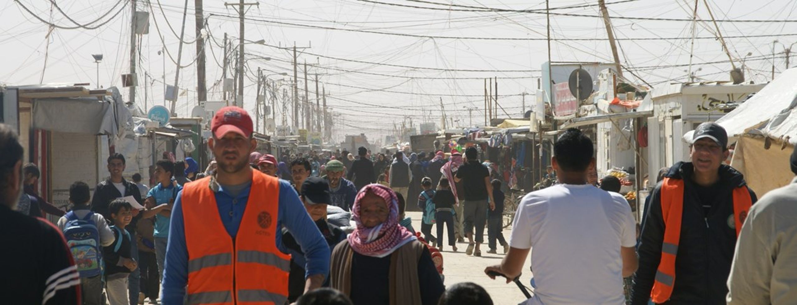 Billede fra hovedgaden i&nbsp;Zaatari-flygtningelejren i&nbsp;Jordan. Taget i&nbsp;marts 2015.&nbsp;