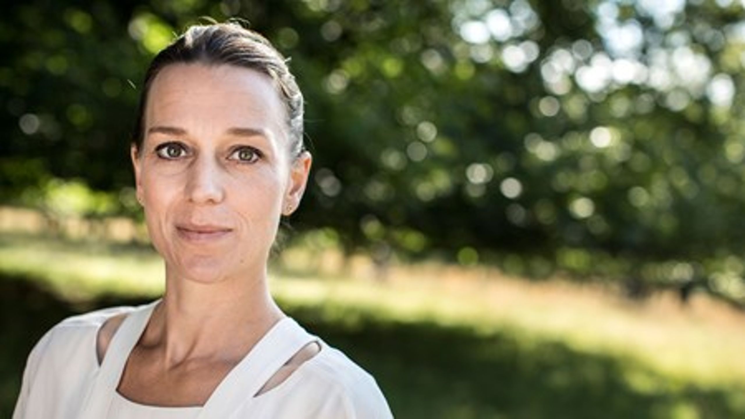 Miljøminister Kirsten Brosbøl (S) lancerede torsdag den nye nationale friluftspolitik.<br>