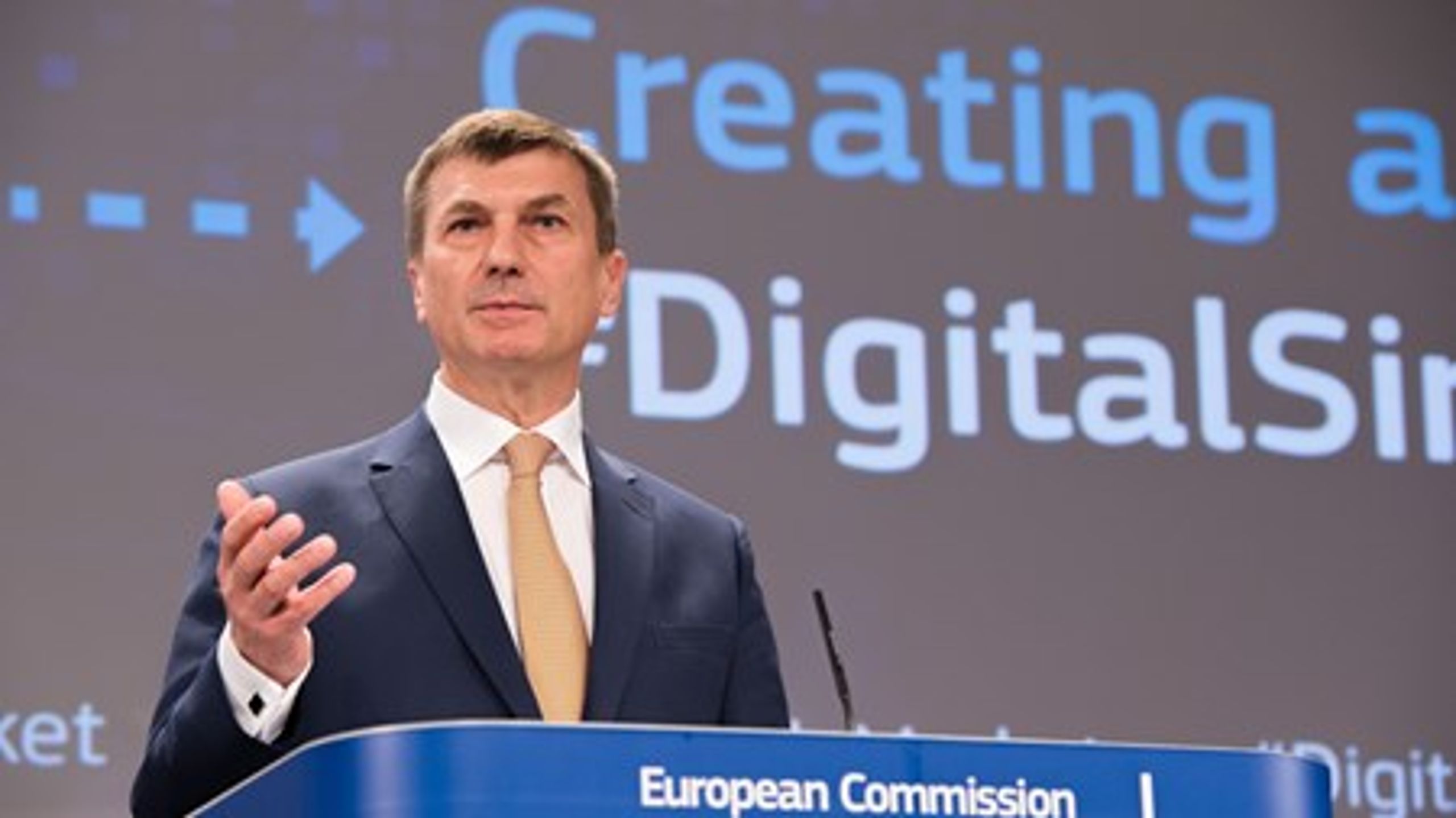 Næstformand for&nbsp;EU-Kommissionen og kommissær for det digitale indre marked, Andrus Ansip<br>