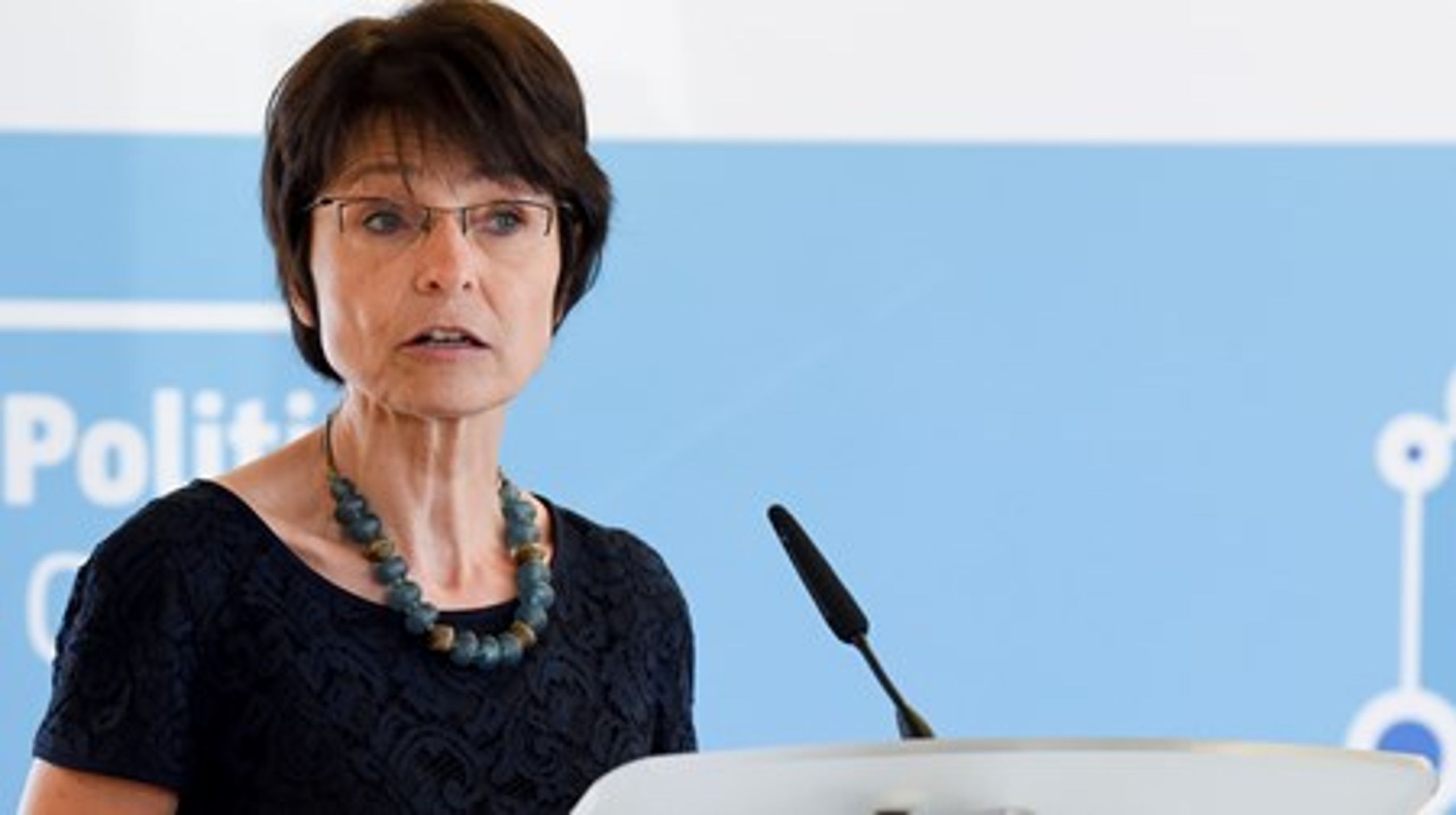 Beskæftigelseskommissær&nbsp;Marianne Thyssen. Hende og resten af Kommissionens udmelding skal frem for alt ses som en retning, der bliver stukket ud.