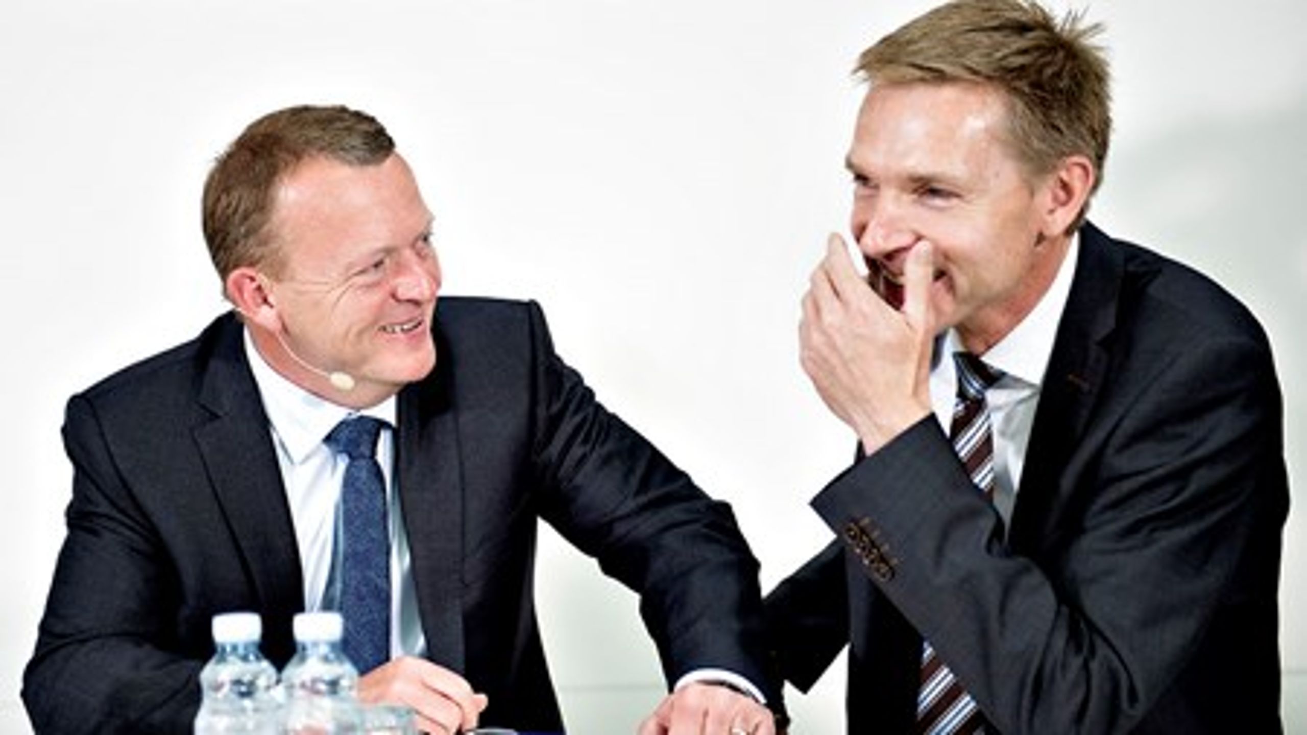 Lars Løkke Rasmussen og Kristian Thulesen Dahl kommer&nbsp;fint ud af det med hinanden&nbsp;som personer, men det&nbsp;har ikke blødgjort de politiske fronter imellem dem.&nbsp;&nbsp;<br>