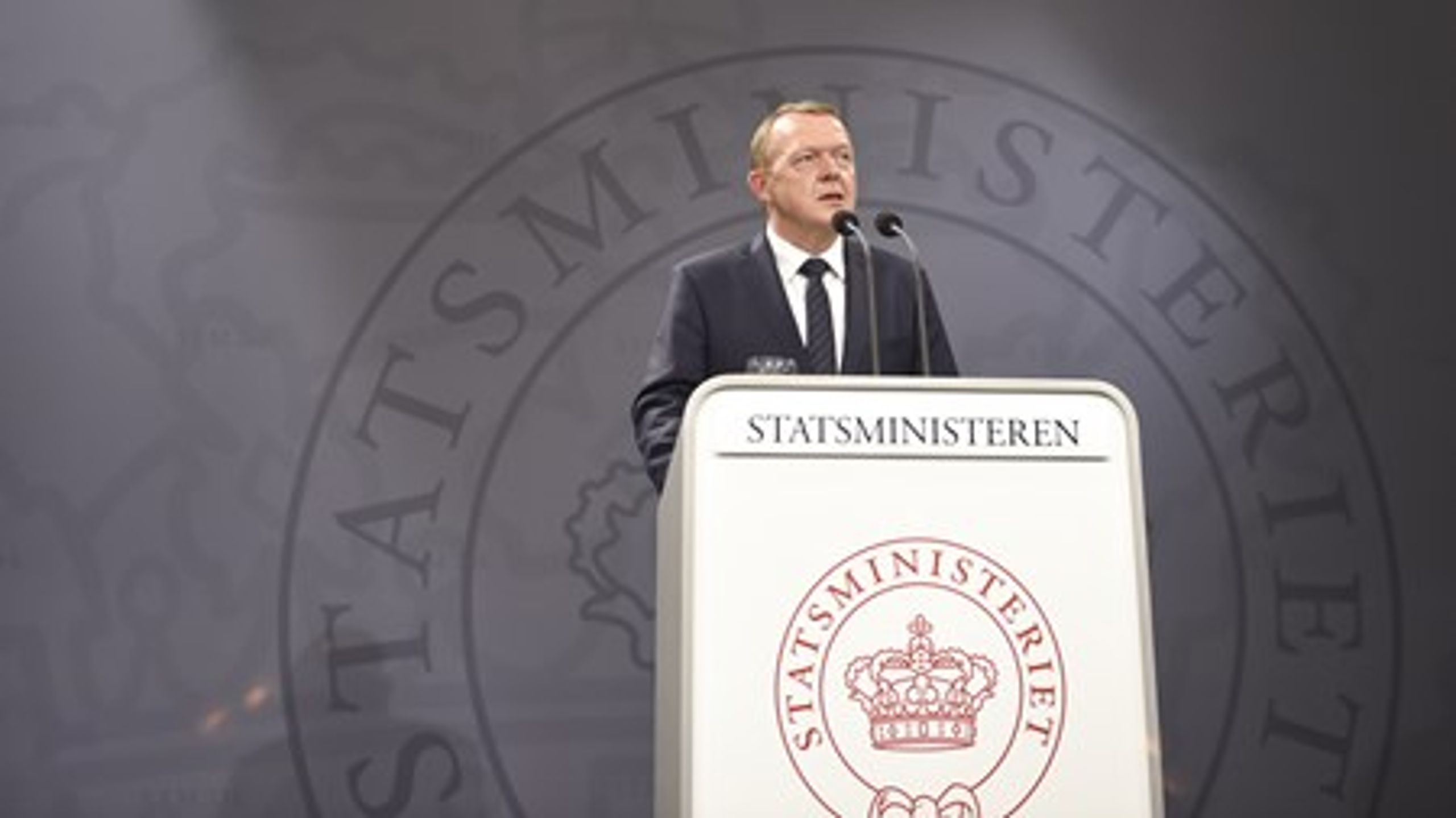 Lars Løkke Rasmussen præsenterede søndag det nye regeringsgrundlag ved et pressemøde i Statsministeriet.&nbsp;