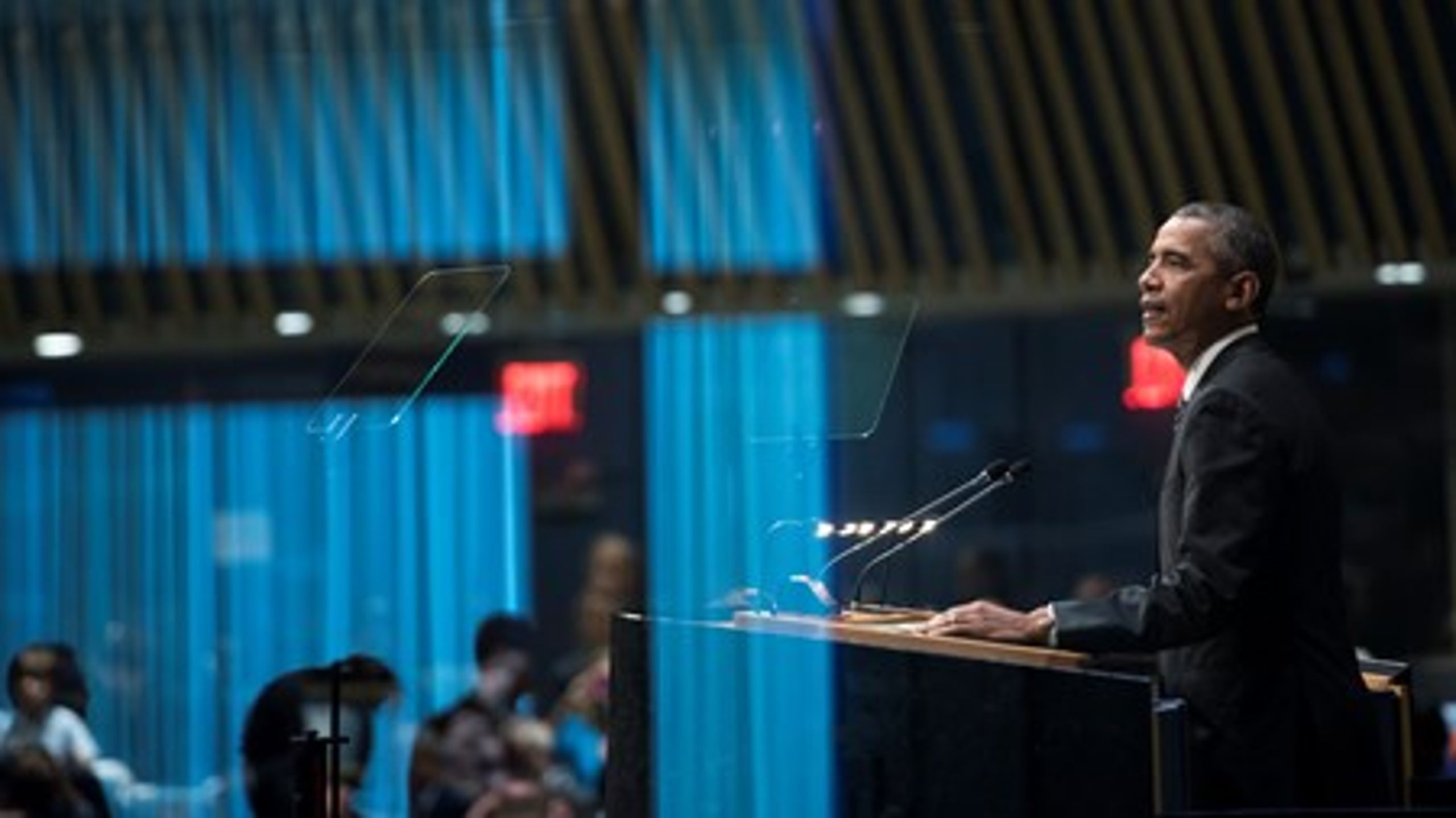 Søndag den 27. september 2016&nbsp;holdt præsident, Barack Obama, tale om FN's nye mål frem mod 2030. Mandag handler det om nutiden og krigen i Syrien, som han skal diskutere med præsident Vladimir&nbsp;Putin.&nbsp;