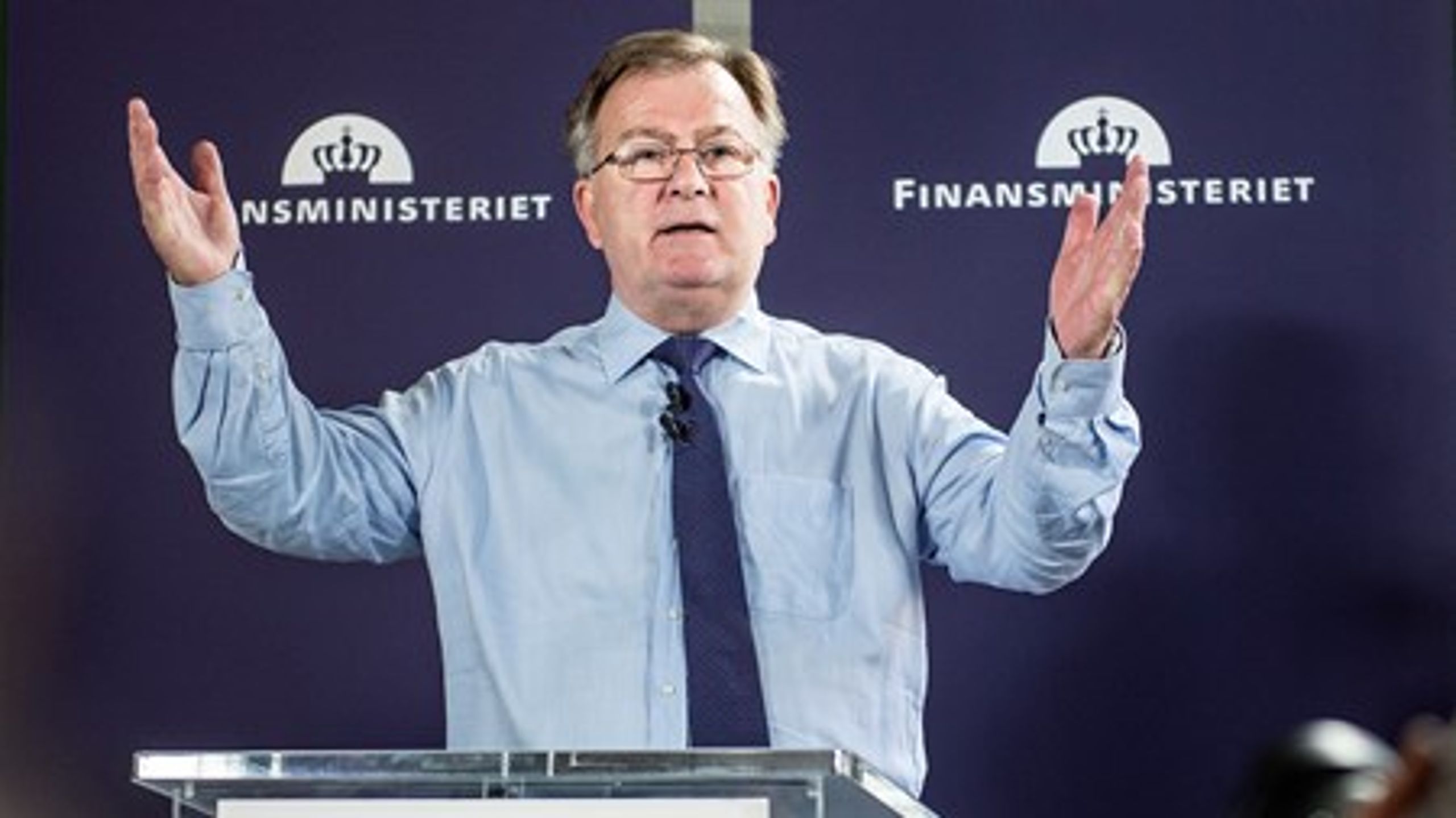 Finansminister Claus Hjort Frederiksen (V) præsenterede tirsdag regeringens udspil til finansloven.