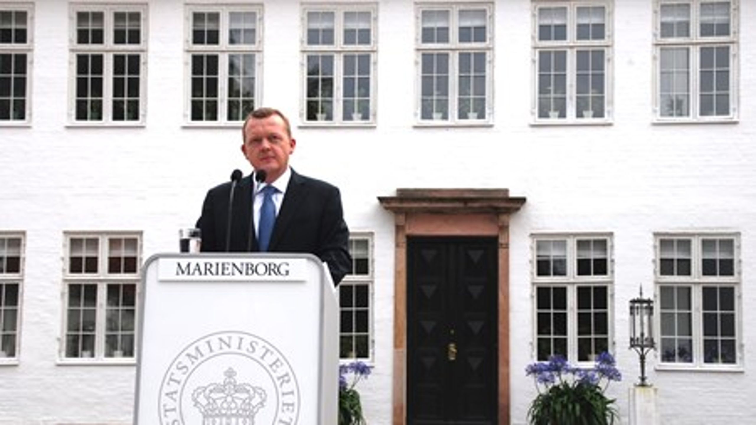 Statsministerens brug af Marienborg skal fritages for skat, foreslår regeringen.&nbsp;