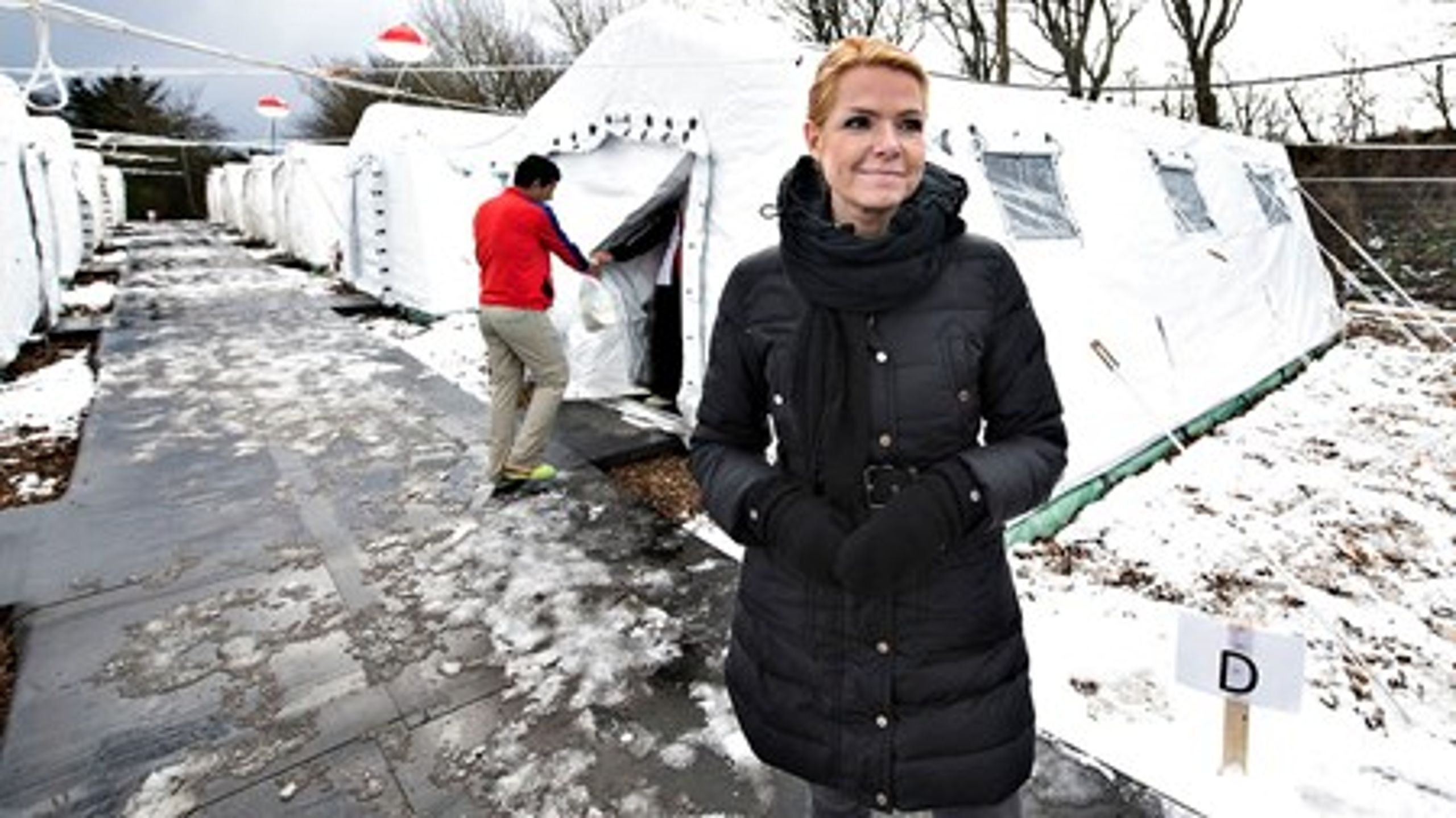 Inger Støjberg besøgte tidligere på ugen den nye teltlejr til flygtninge. Men hvor i Danmark&nbsp;er det nu lige, at den ligger?
