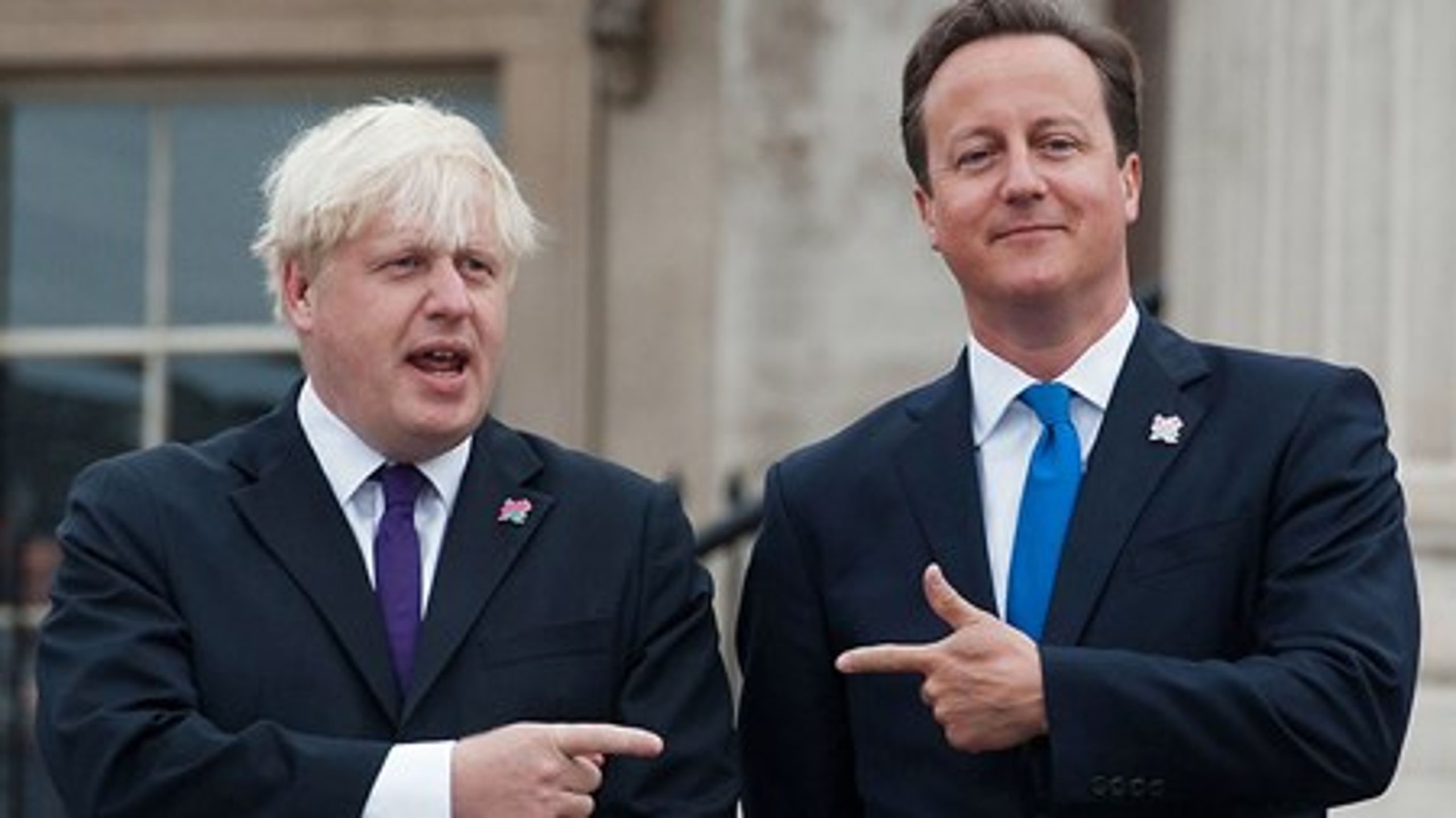 Premierminister David Cameron og Londons borgmester Boris Johnson befinder sig på hver sin side i valgkampen om britisk EU-medlemskab.