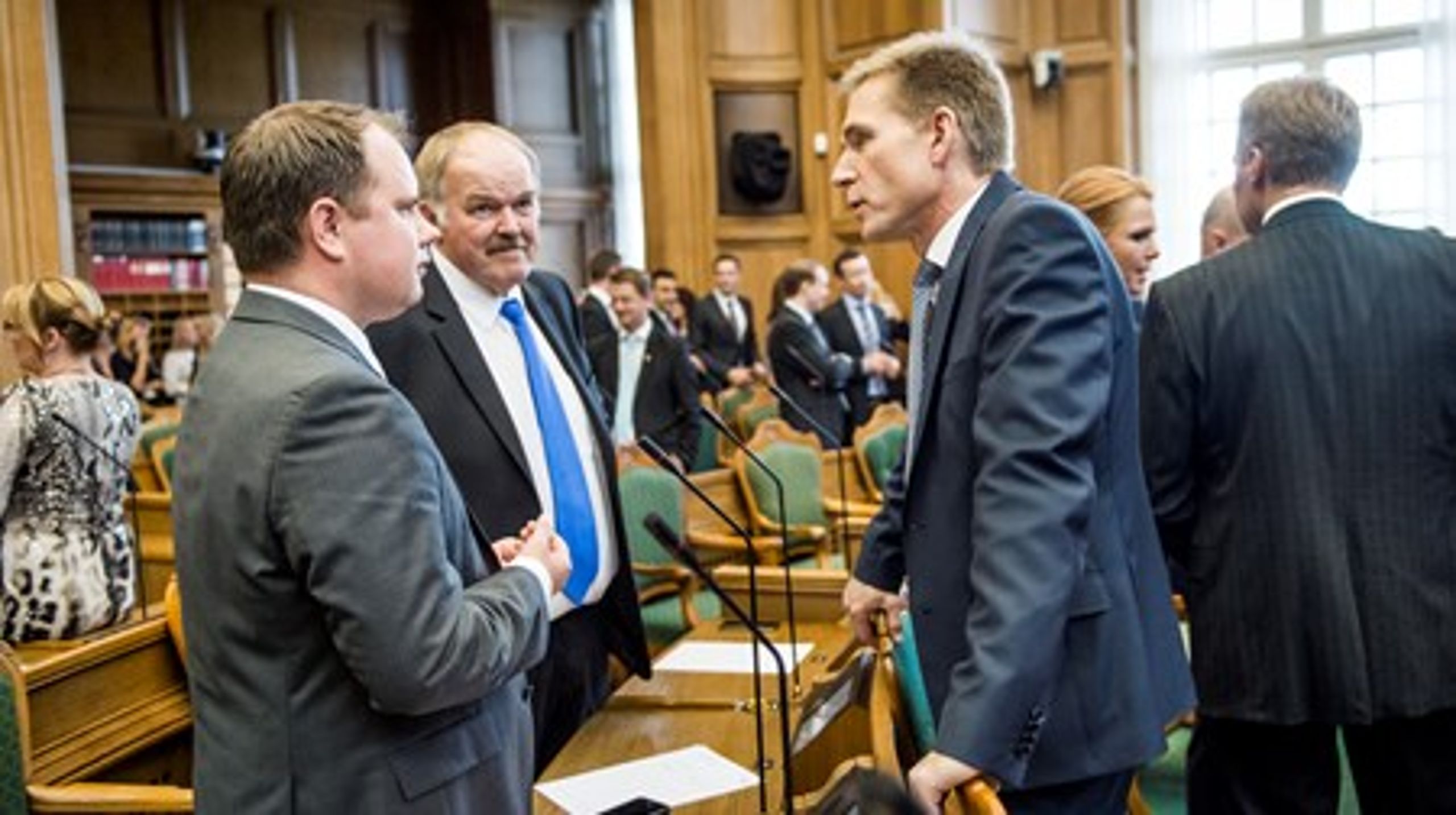 Dansk Folkeparti står bag et beslutningsforslag, der kan ende med at bringe regeringen i mindretal.