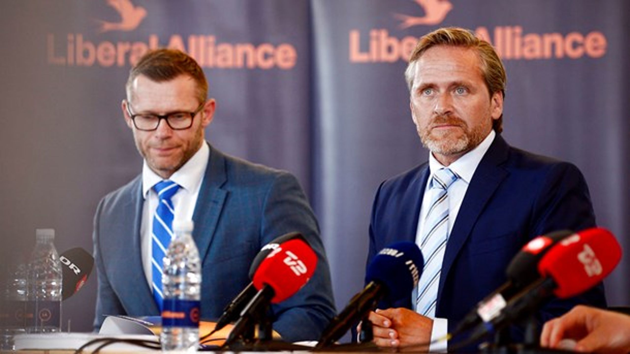Anders Samuelsen (LA) præsenterede sit udspil til en 2025-plan på pressemøde.