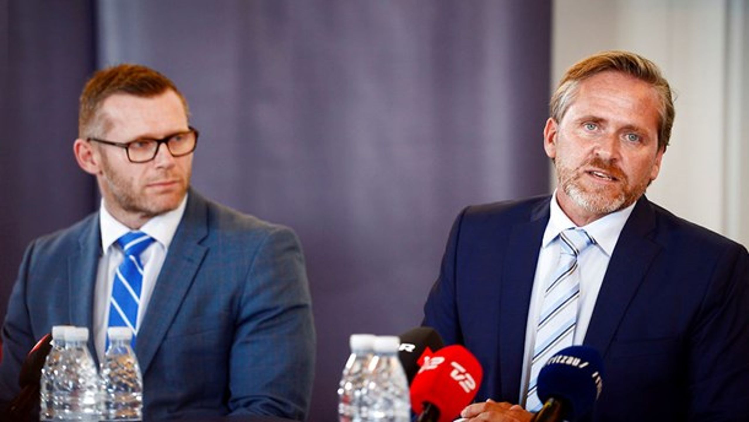 Anders Samuelsen præsenterede sin egen 2025-plan på et pressemøde på Christiansborg.