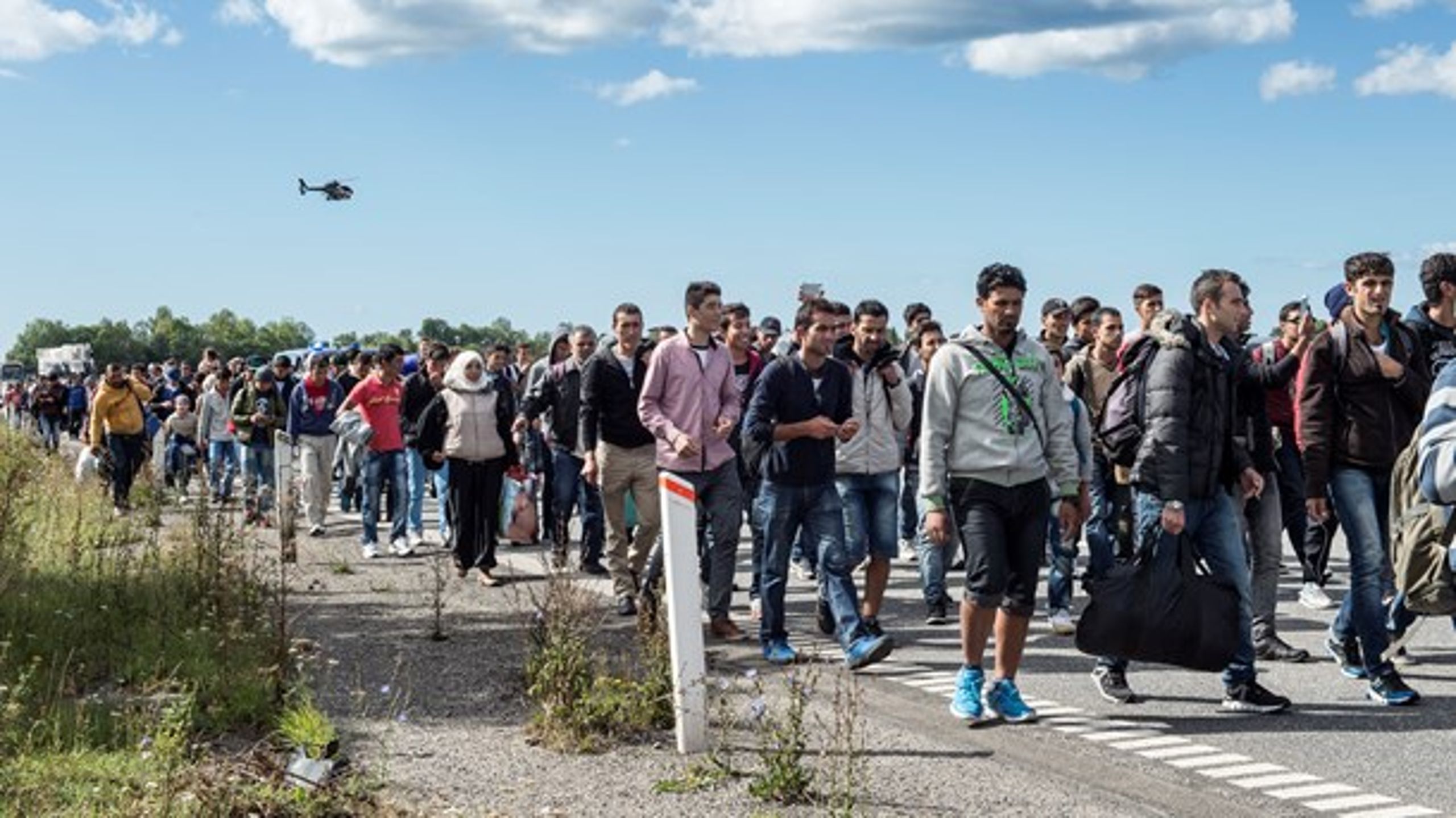 Ca. 2,7 milliarder kroner af den danske udviklingsbistand gik til at betale for modtagelse af det rekordhøje antal asylansøgere, som i 2015 var på ca. 21.000 personer.