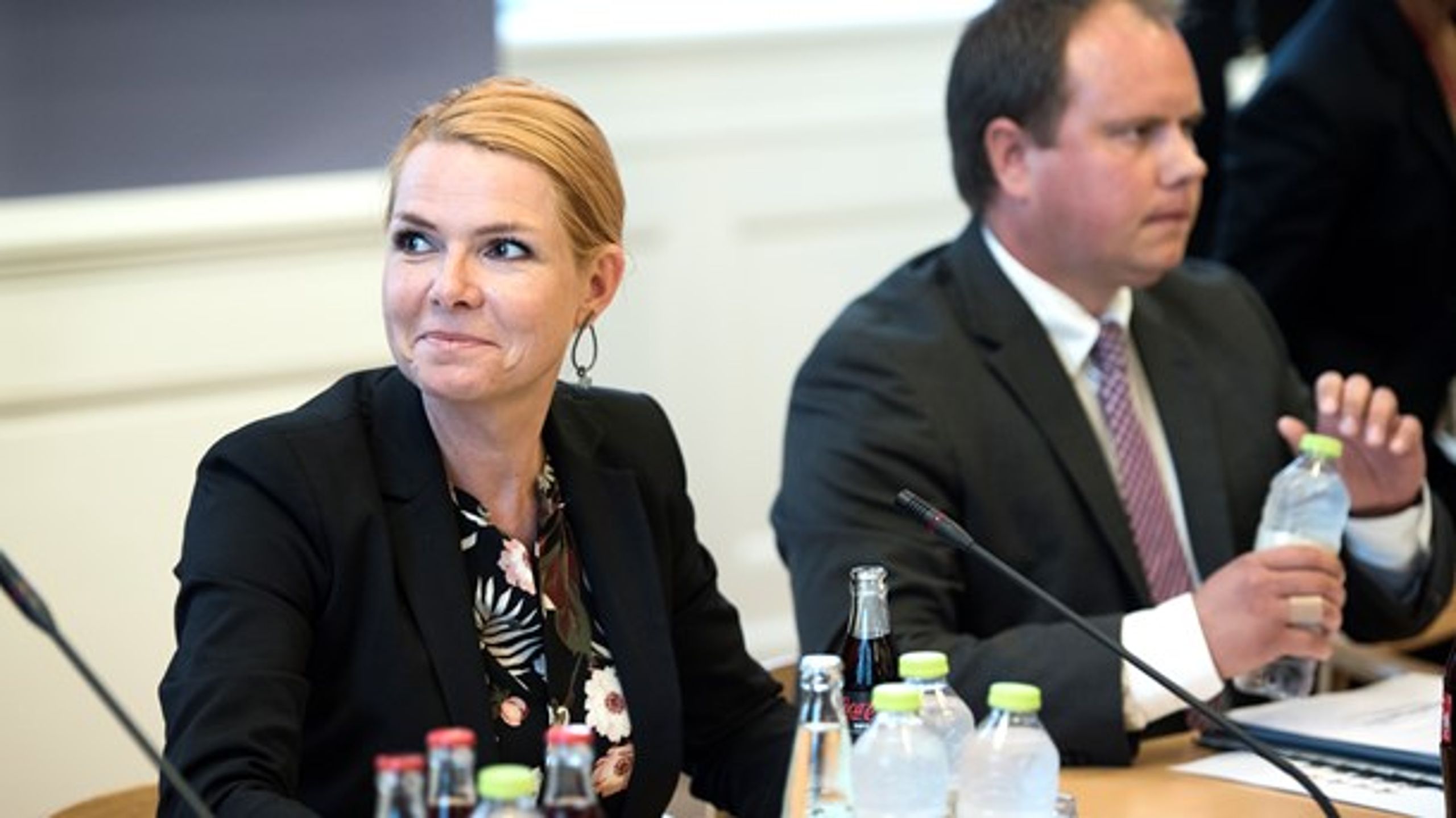 Strammer-duoen Inger Støjberg (V) og Martin Henriksen (DF) kan glæde sig over, at vælgerne ser udlændingepolitik som det vigtigste emne overhovedet<br>