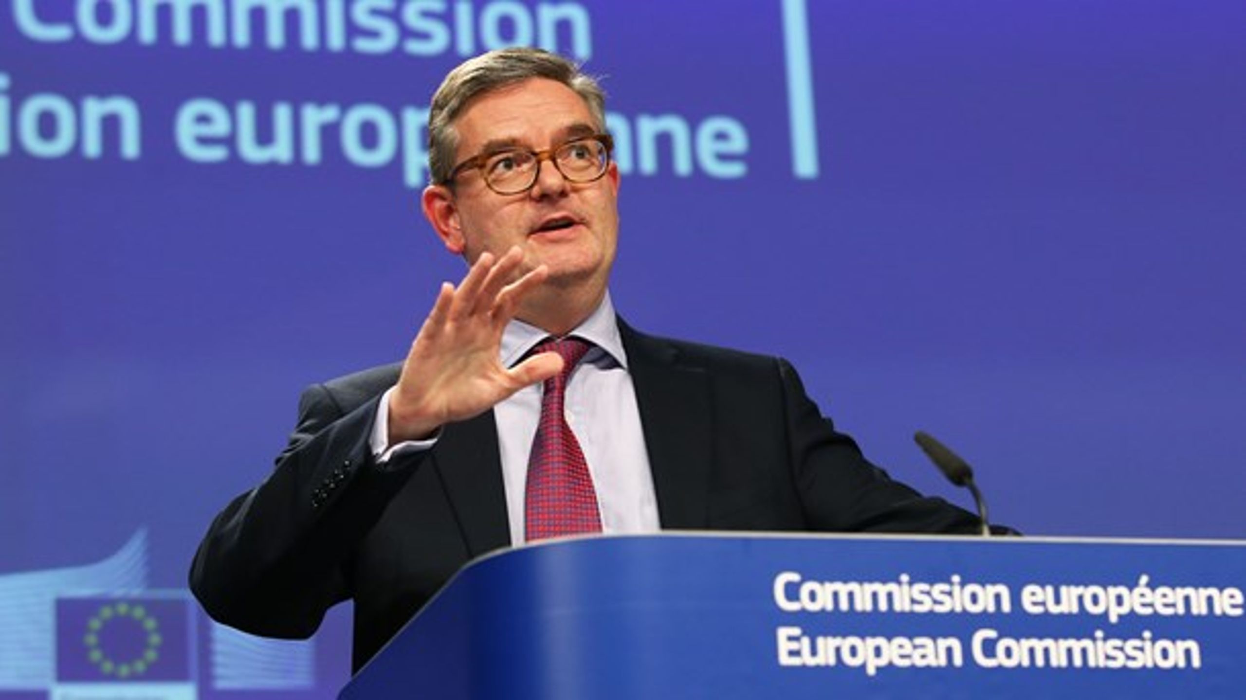 EU-kommissær Julian King gav onsdag sin første status på EU's arbejde med en ny sikkerhedsunion.