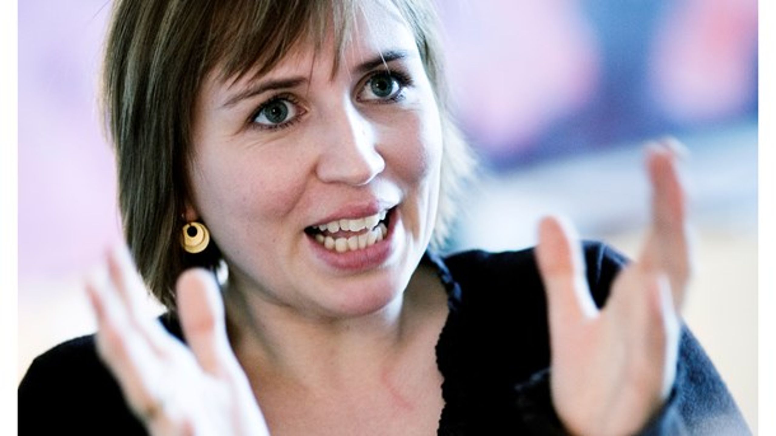 Mette Frederiksen da hun var socialordfører i 2006.