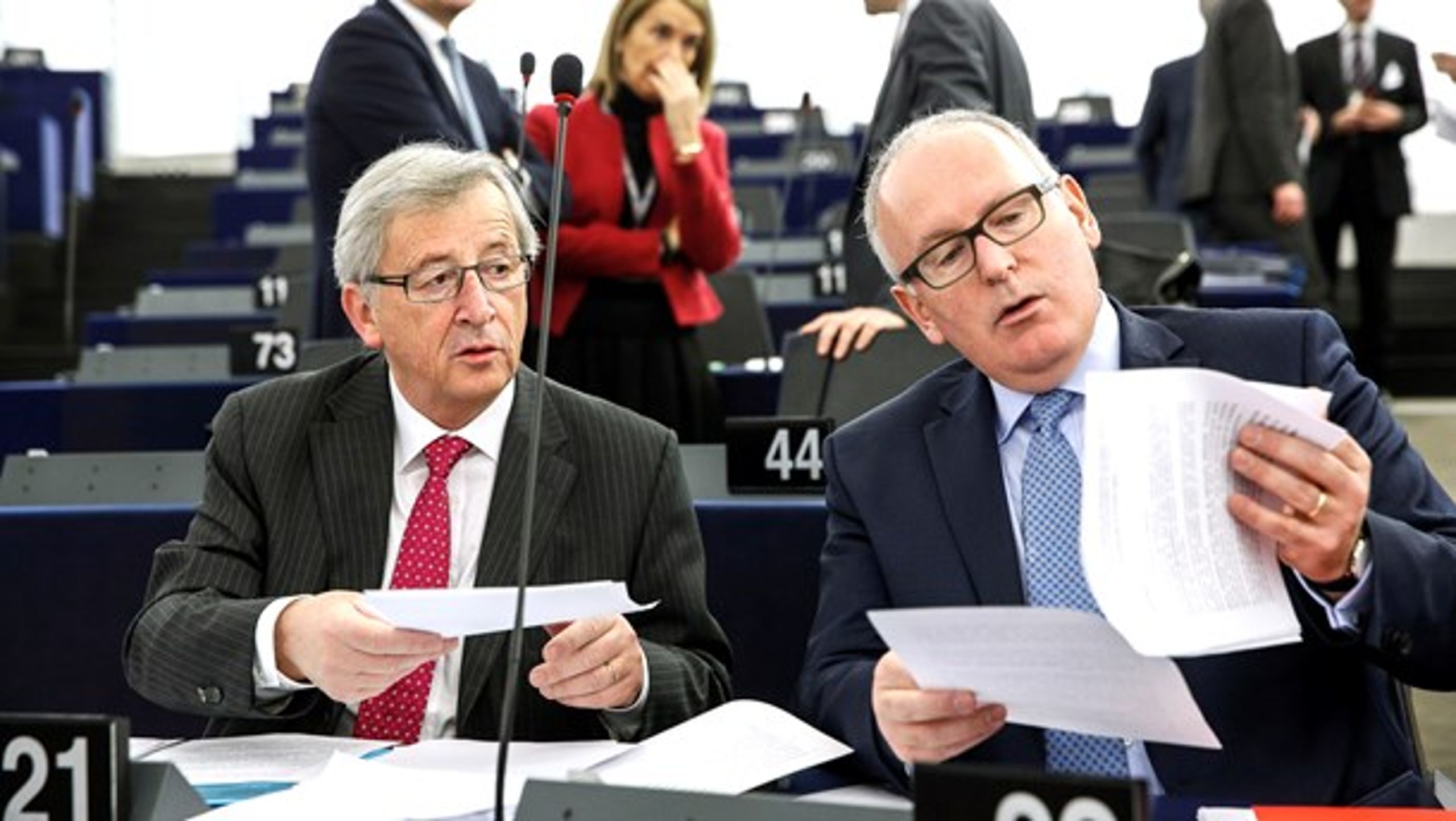 Kommissionsformand Jean-Claude Juncker og førstenæstformand Frans Timmermans har udset sig en række grønne fokusområder i 2017. Klimakvoter, cirkulær økonomi og affaldsregulering er blandt prioriteterne.