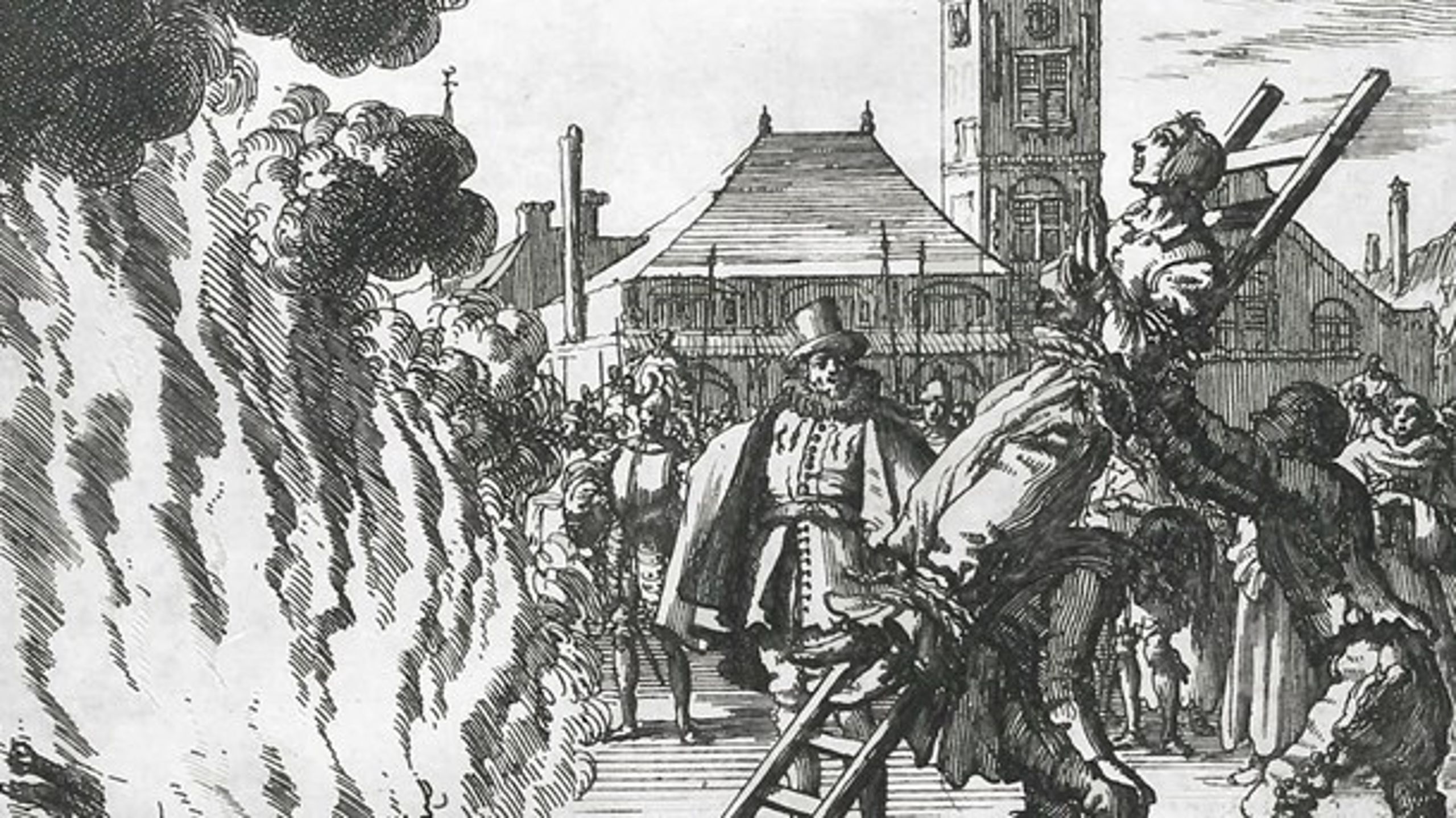 Hekseafbrænding, Amsterdam 1586. Kunstner: Jean Luyken.