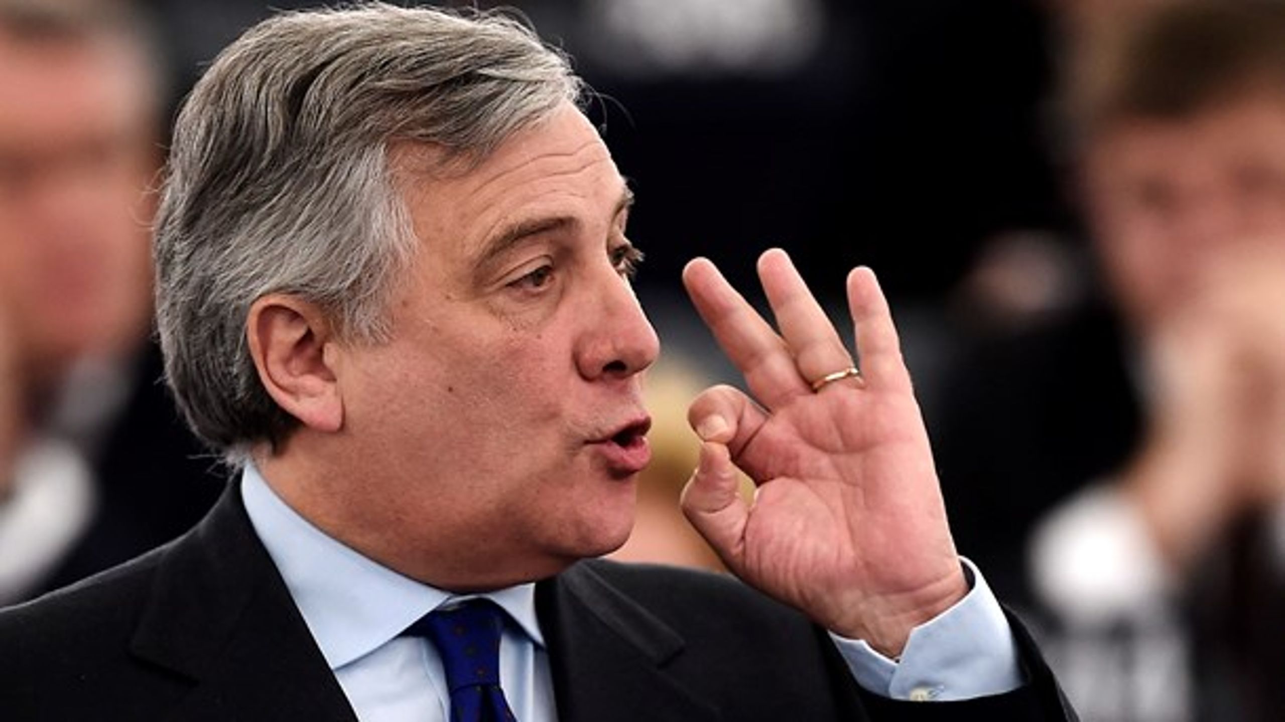 Den tidligere officer i det italienske flyvevåben, journalist og medstifter af partiet&nbsp;Forza Italia, Antonio Tajani, er nu formand for Europa-Parlamentet.