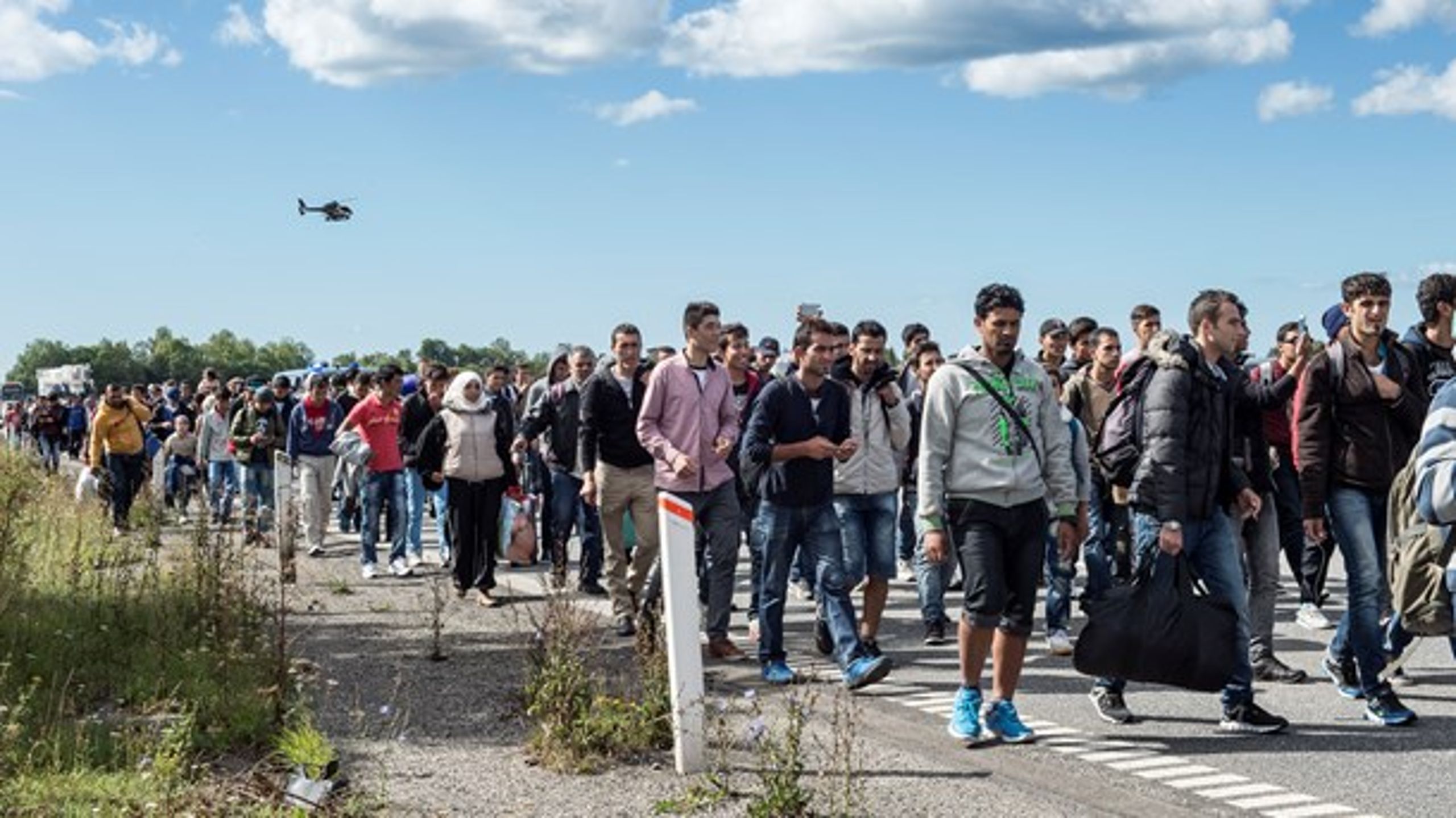 Selvom flygtningestrømmen mod Danmark er faldet, er antallet af asylansøgere til EU som ét foreløbigt på samme niveau i 2016. De er bare ikke kommet til Danmark.