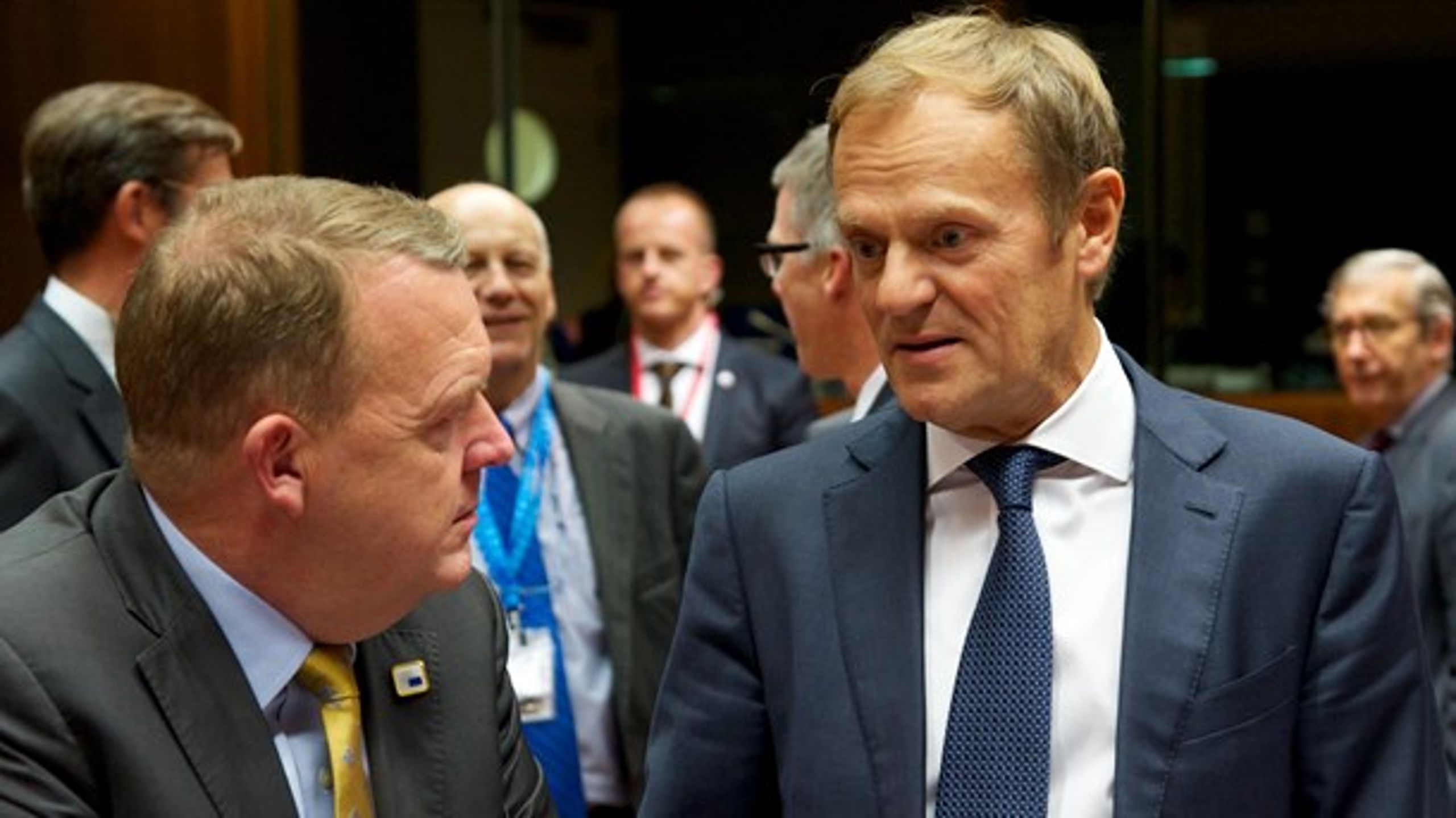 Statsminister Lars Løkke Rasmussen støttede varmt genvalget af formand for Det Europæiske Råd, Donald Tusk.