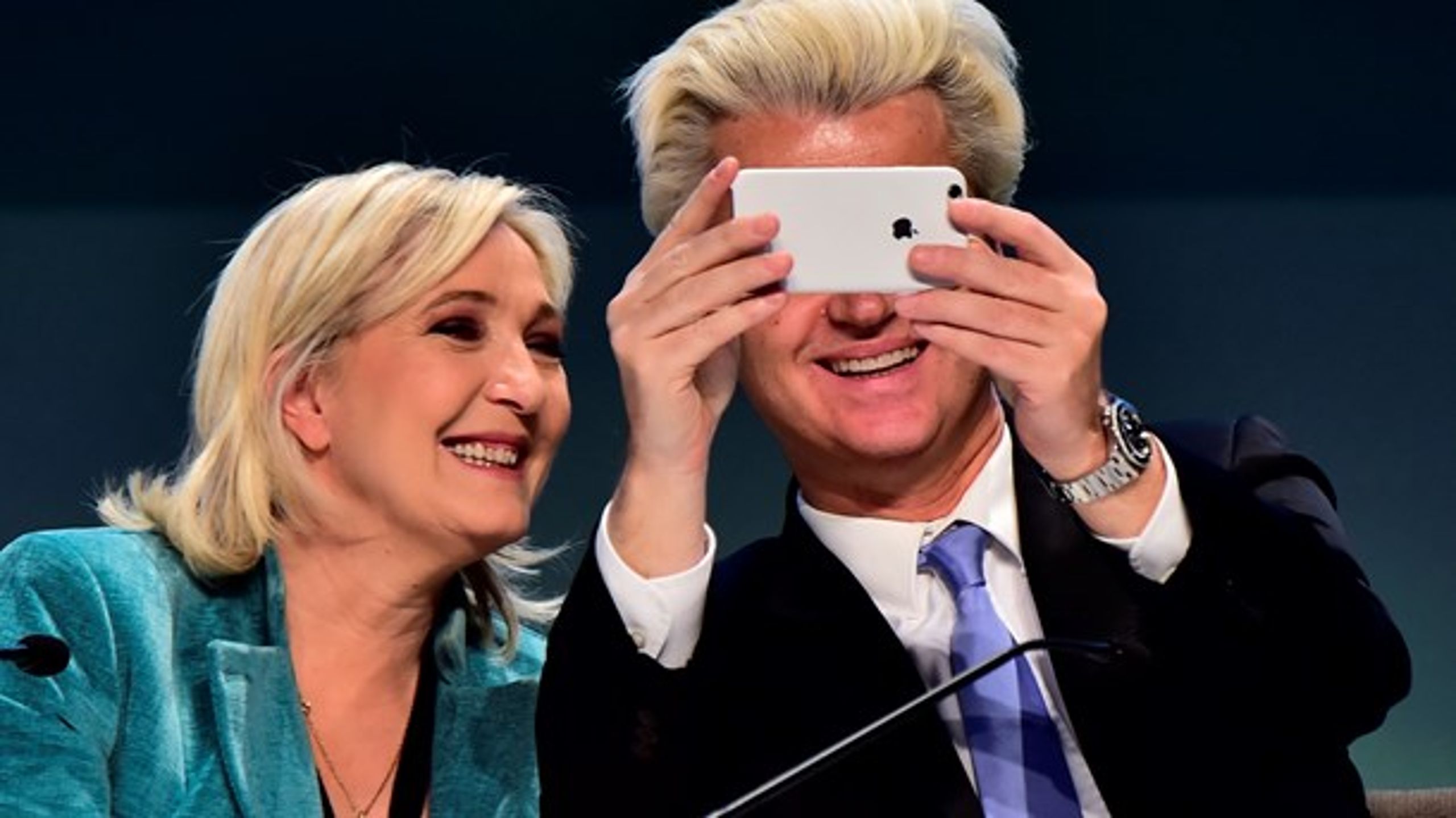 MEGAFONER: Højrepolitikere som Le Pen og Wilders&nbsp;bruges af vælgerne til at vække de etablerede politikere.