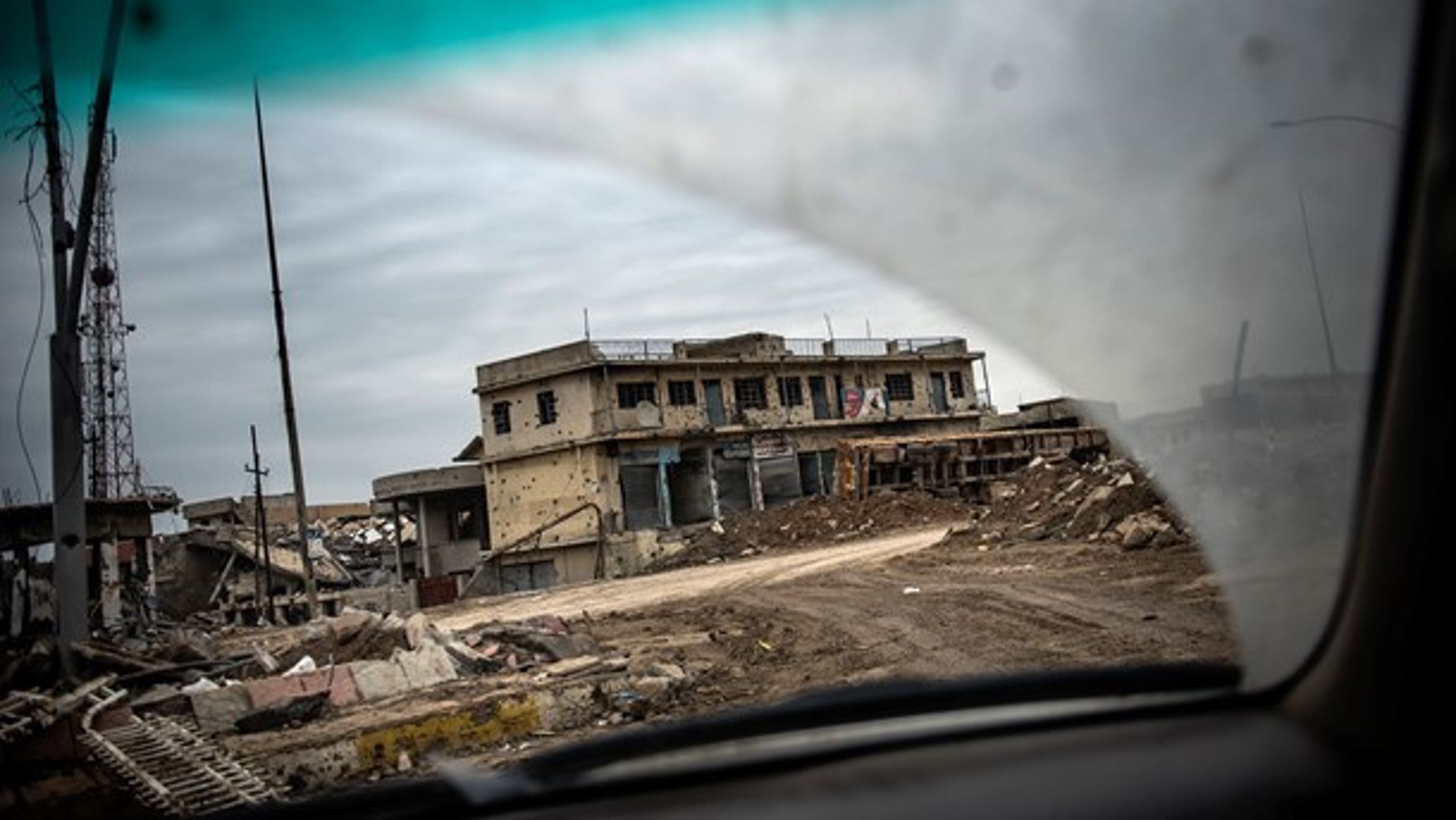 Ødelæggelser i udkanten af Mosul efter kampene for at overtage byen fra ISIS (Islamisk Stat). Men nu skal danske ulandsmidler bruges til at genopbygge landet, mener Venstre.