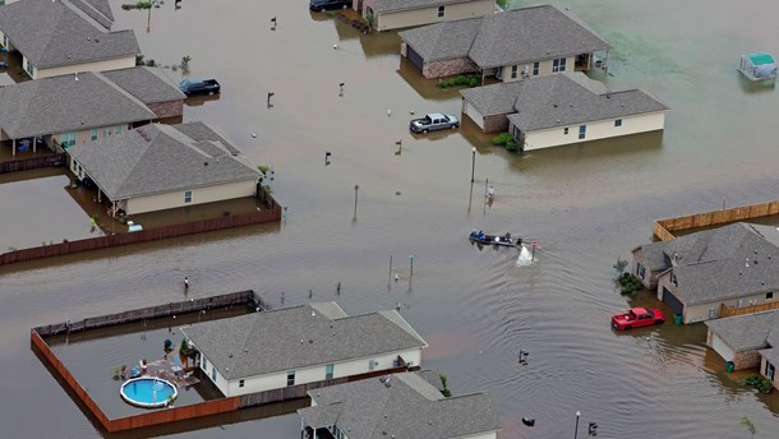 Oversvømmelser i&nbsp;Louisiana&nbsp;efter stormen Katrina i 2005.&nbsp;