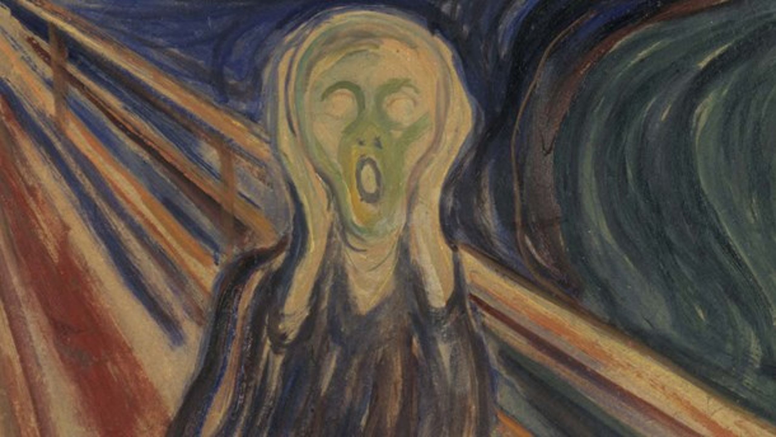 Edward Munchs 'Skriget' viser&nbsp;et menneske, der magtesløst skriger til os, fordi det udsættes for en overmagt, som knuser alle håb og drømme, skriver Fl. Chr. Nielsen.