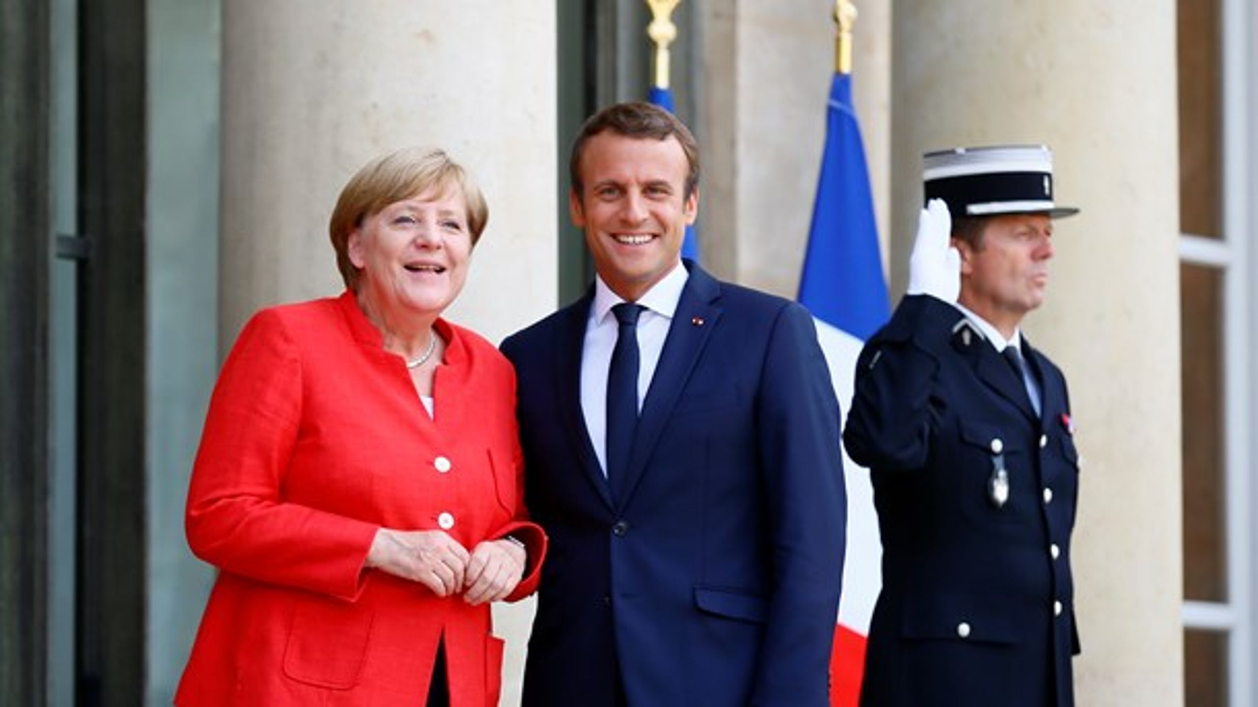 Med Angela Merkel og Emmanuel Macron ved roret kan vi kigge fremad mod et mere driftssikkert EU-år, skriver Jan E. Jørgensen (V).