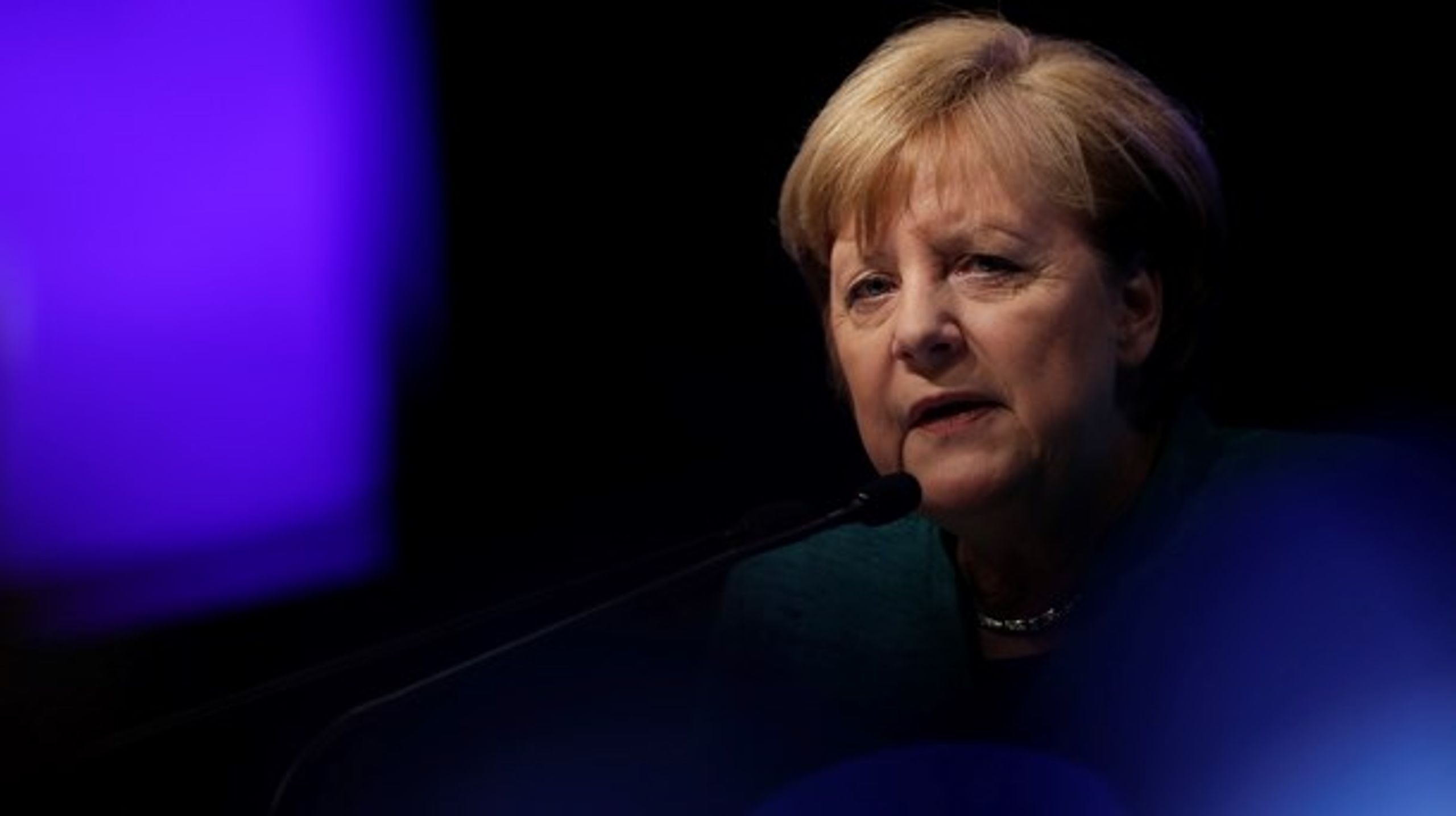 <b>DIE FRAU</b>: Angela Merkel er en skygge af sig selv, skriver David Trads.