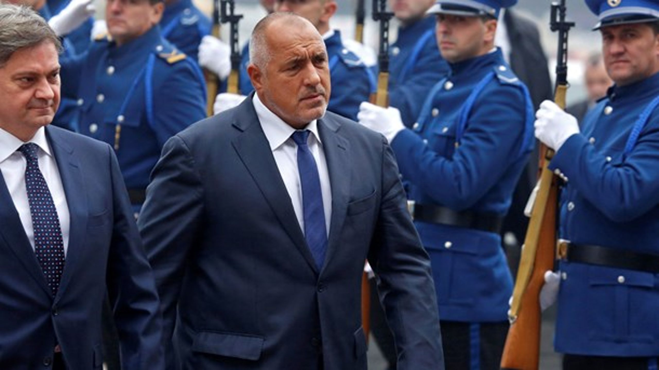 Bulgariens premierminister Bojko<u></u>&nbsp;Borisov (th.) bliver en central figur i Bruxelles de næste seks måneder.&nbsp;