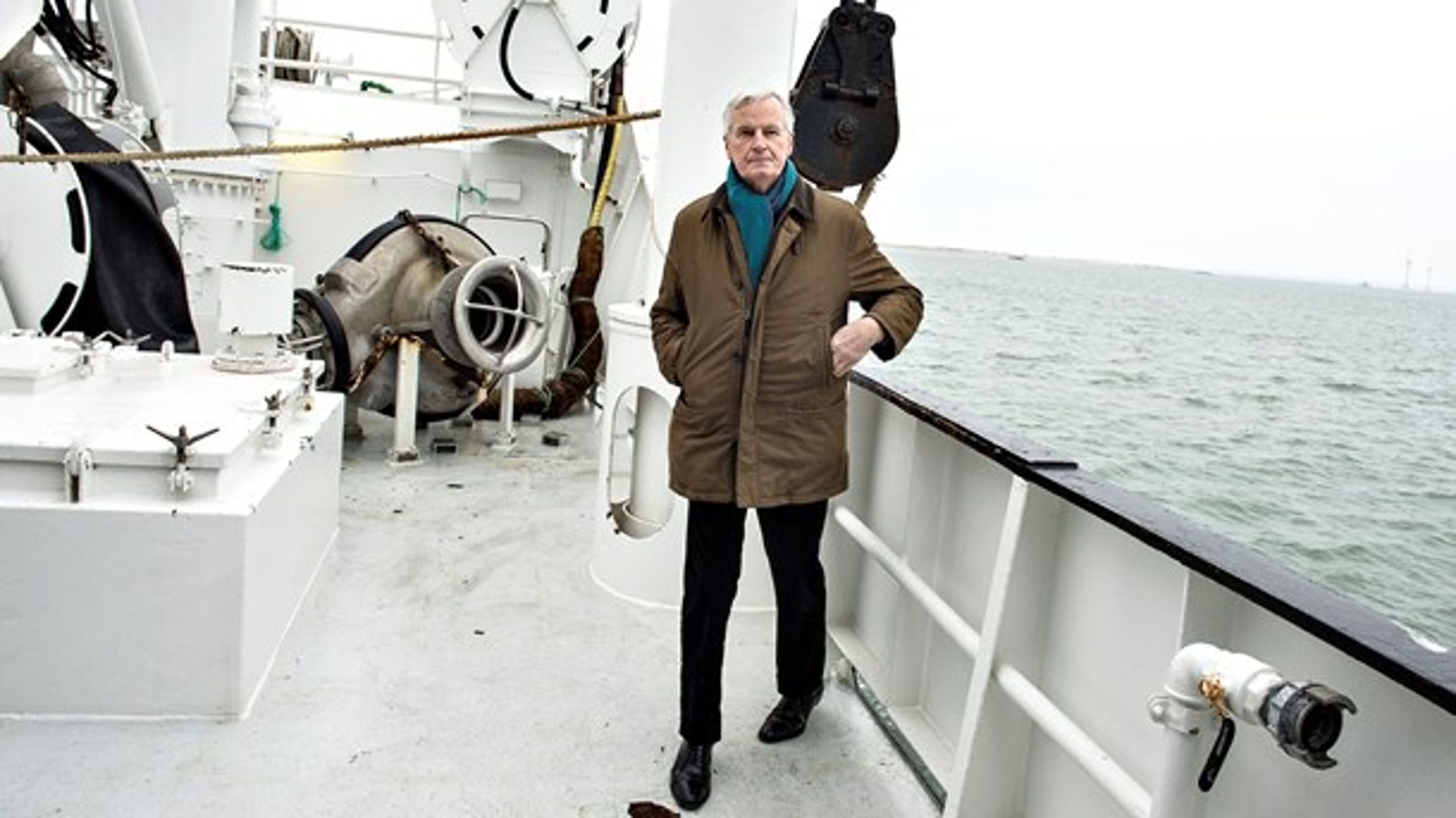 EU's ledende Brexitforhandler, Michel Barnier, sejlede forrige weekend ud fra Thyborøn havn.&nbsp;