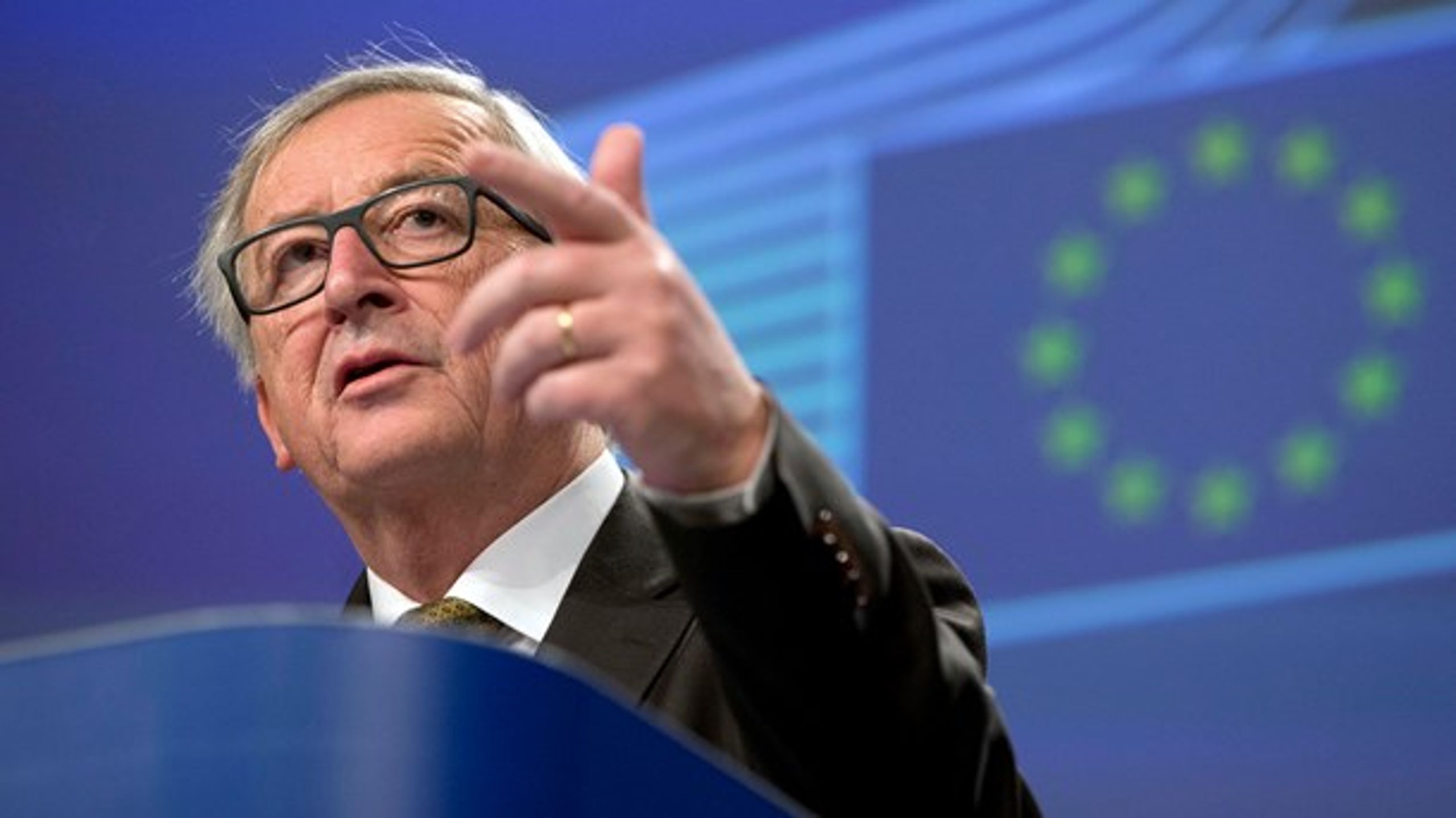 EU-kommissionsformand Jean-Claude Junckers (billedet)&nbsp;ønske om EU’s forstærkede militære samarbejde bliver forhåbentlig ikke til noget, skriver Lave K. Broch fra Folkebevægelsen mod EU.&nbsp;
