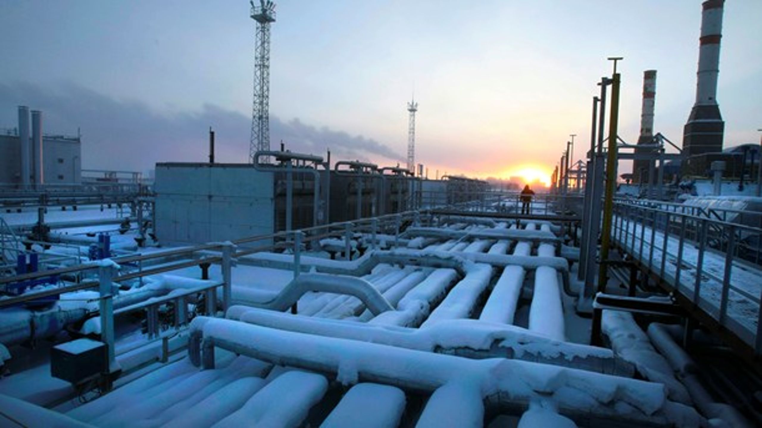 Yuzhno Russkoye, et naturgasfelt i Sibirien, hvor russiske Gazprom og tyske Wintershall udvinder gas.