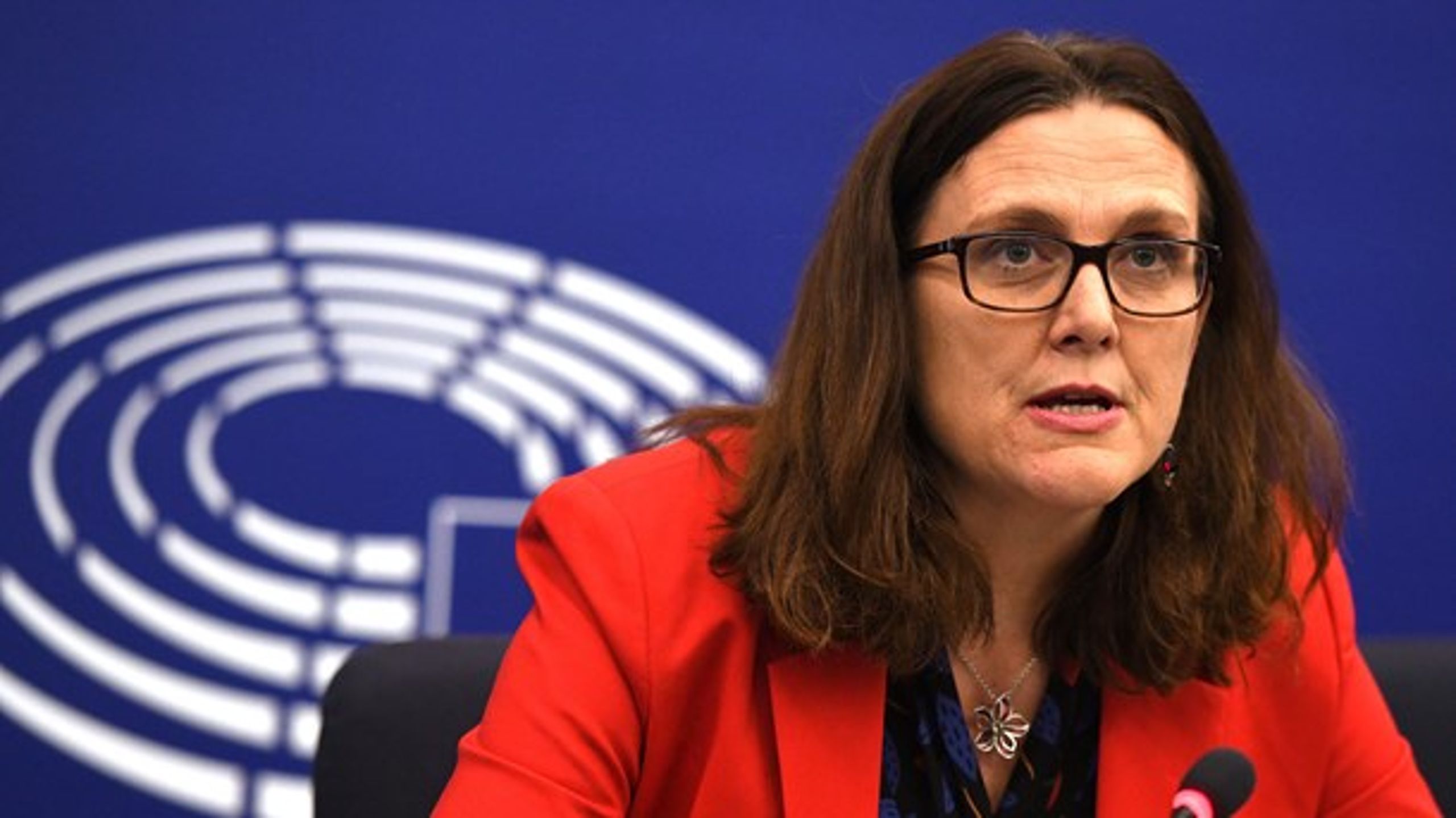 Det var klar tale, der kom fra EU's handelskommissær, Cecilia Malmström, da hun onsdag talte i Strasbourg.