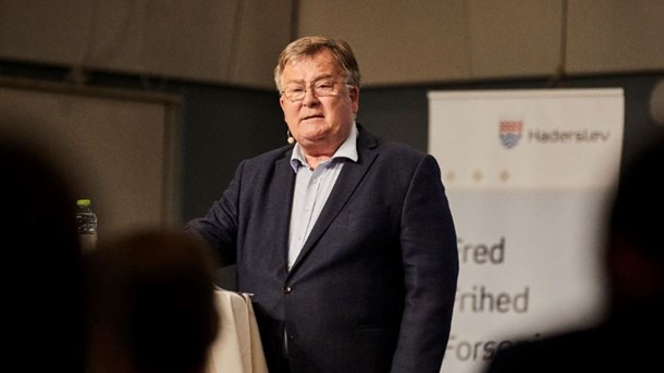 Claus Hjort Frederiksen taler ved Haderslev Åbent Sikkerhedspolitiske Topmøde fredag.