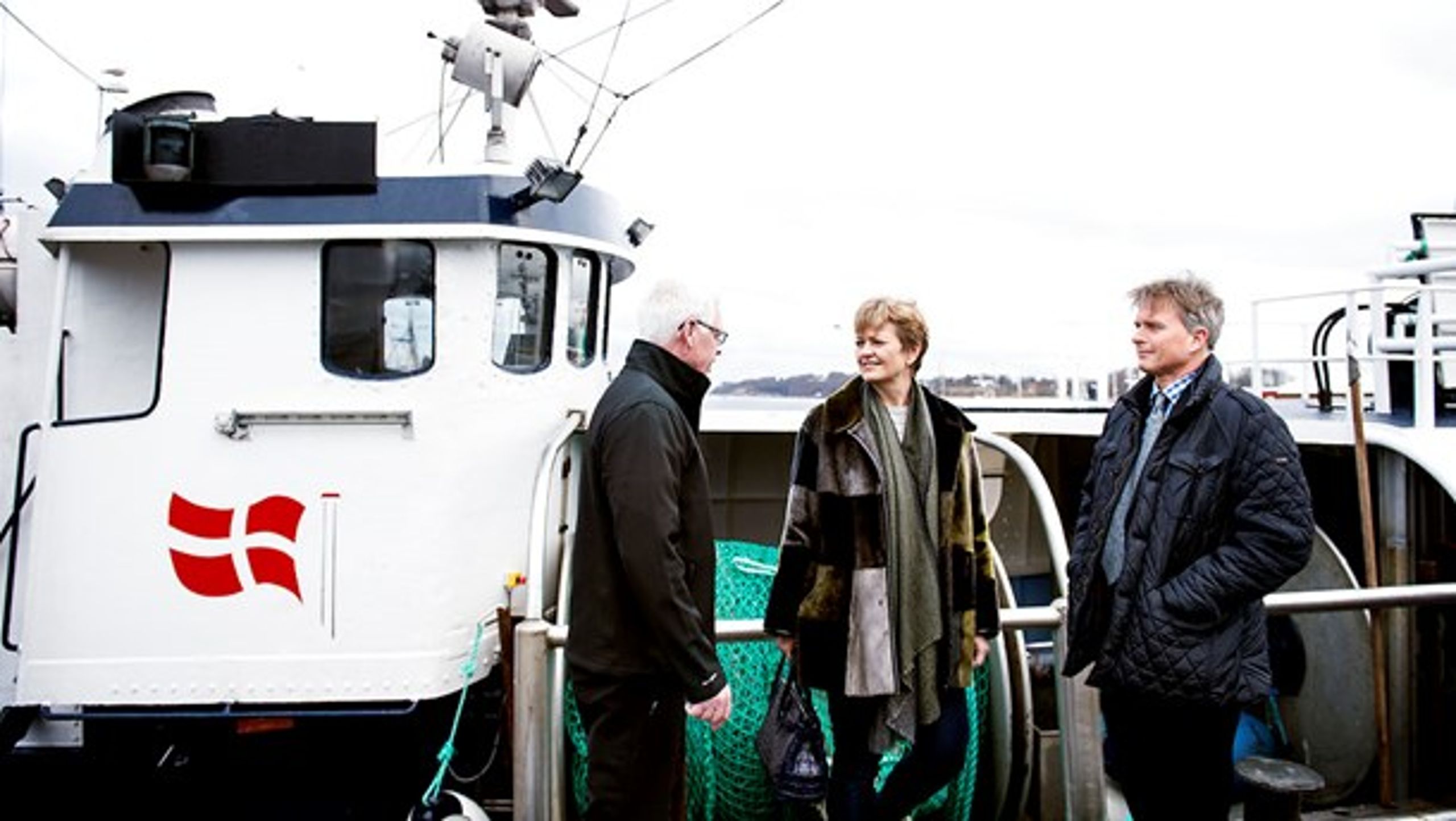 Fiskeriminister Eva Kjer Hansen (V) var mandag i Bruxelles for at mødes med EU's kommissær for fiskeri.&nbsp;