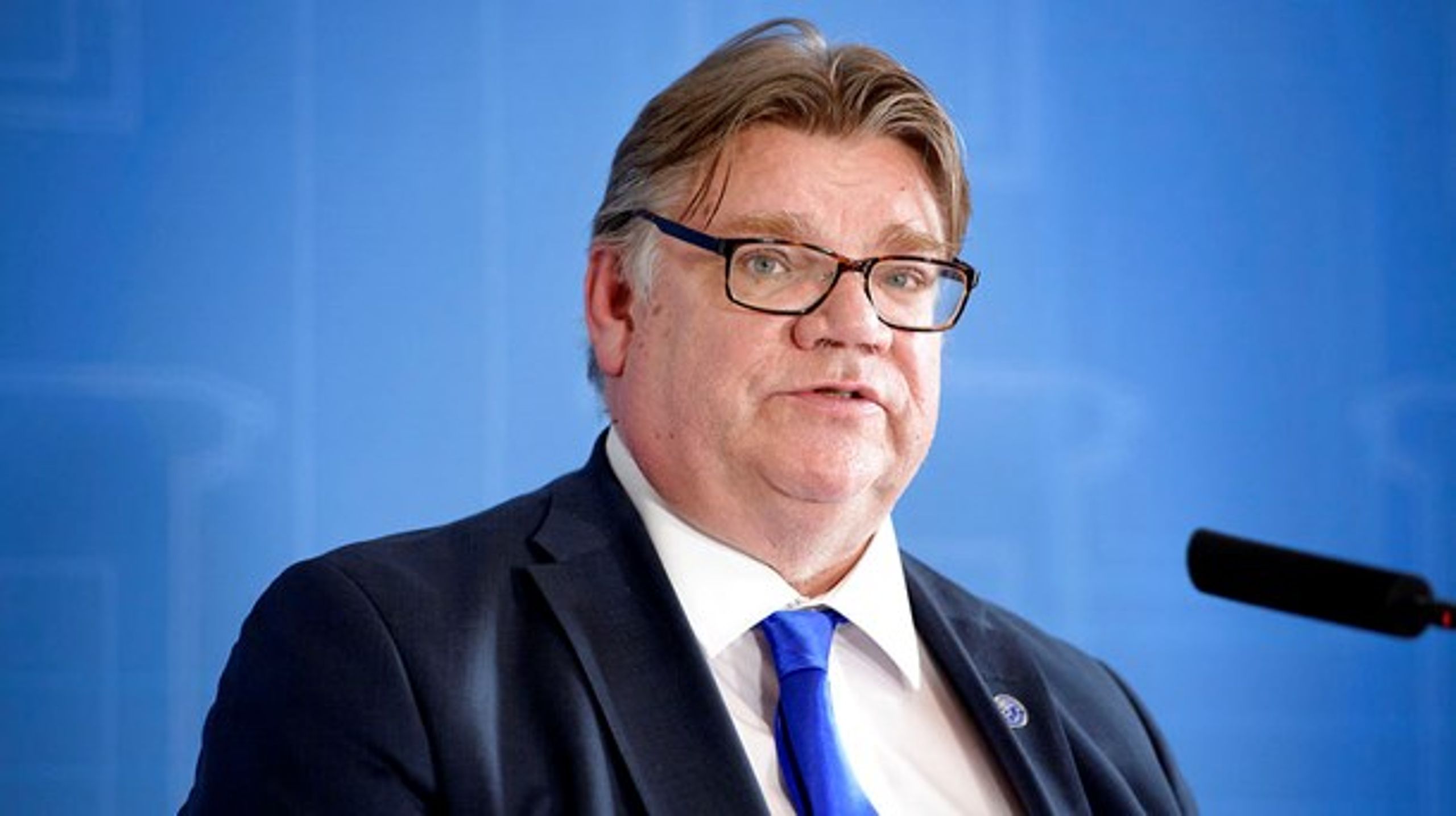 Finlands udenrigsminister, Timo Soini.
