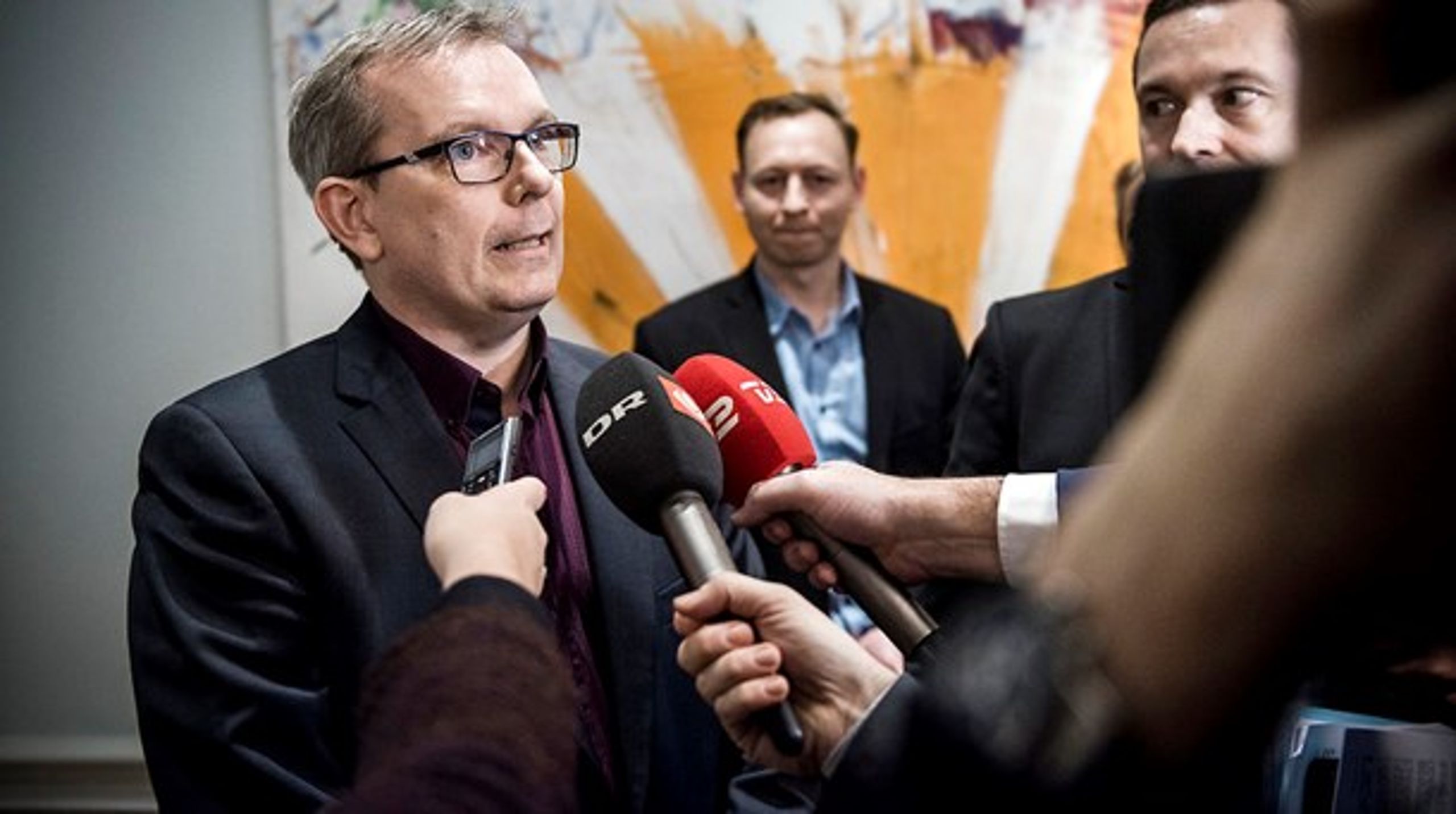 Dansk Folkepartis erhvervsordfører, Hans Kristian Skibby, fortæller, at DF er klar til at støtte en aftale om en ny erhvervsfremme.