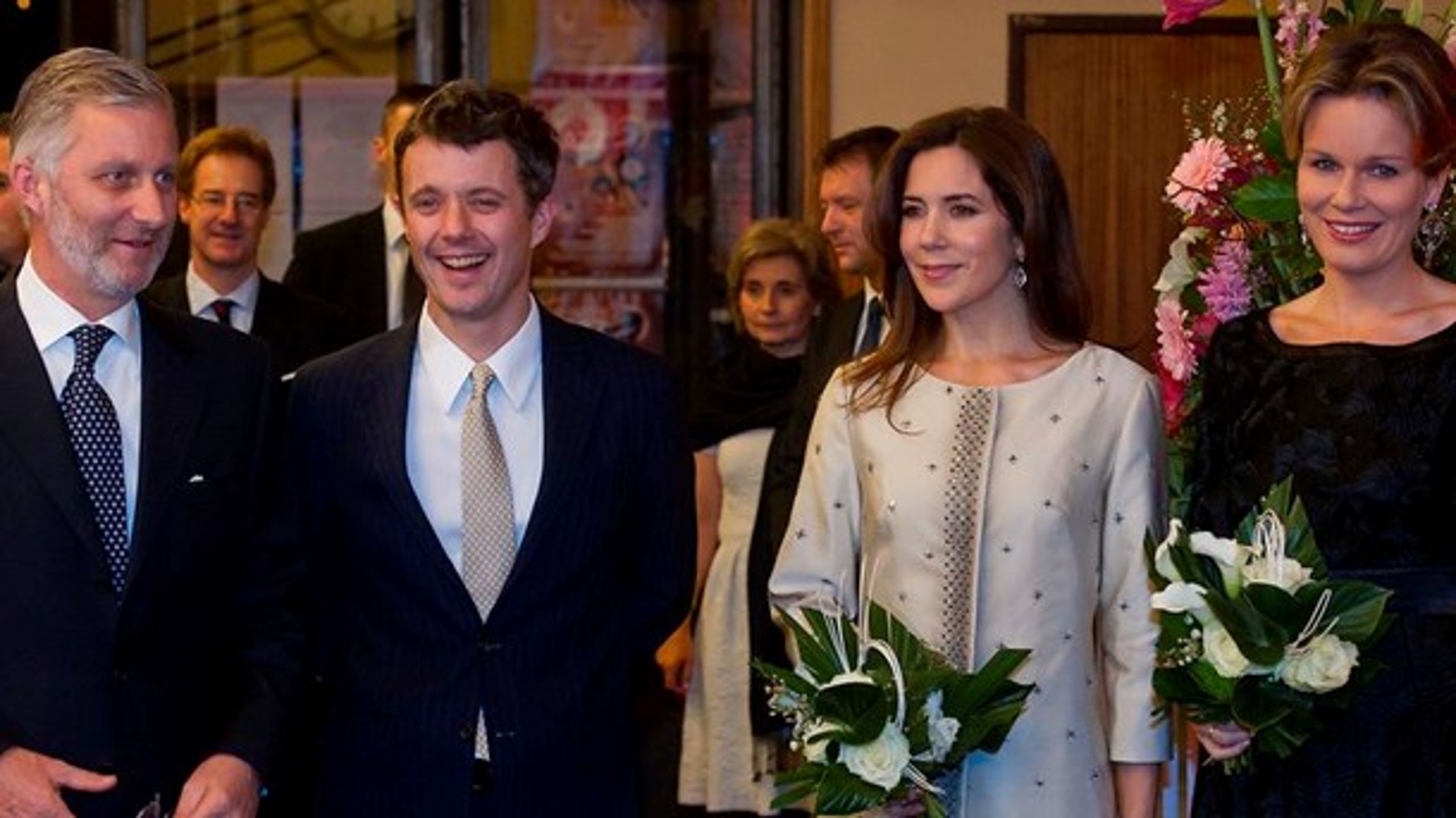 Kronprinsesse Mary gæster Bruxelles i denne uge. Det gjorde hun også ved&nbsp;åbningen af det danske EU-formandskab i 2012 i selskab med det belgiske kronprinspar, der siden har sat sig på tronen*.