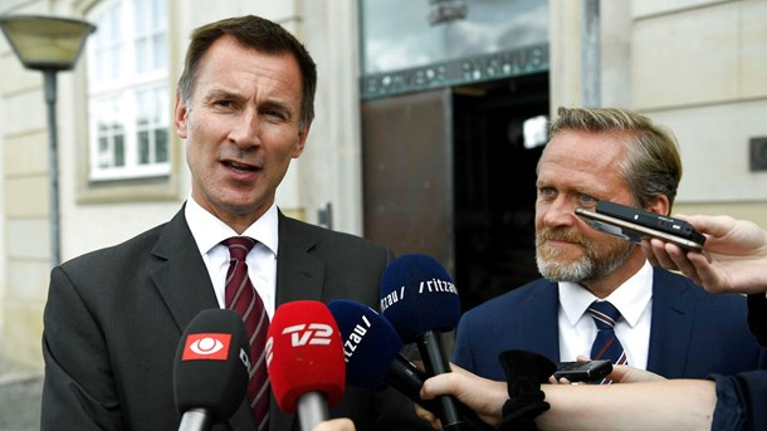 Onsdag mødtes udenrigsminister Anders Samuelsen (LA) med den nye britiske udenrigsminister, Jeremy Hunt.&nbsp;
