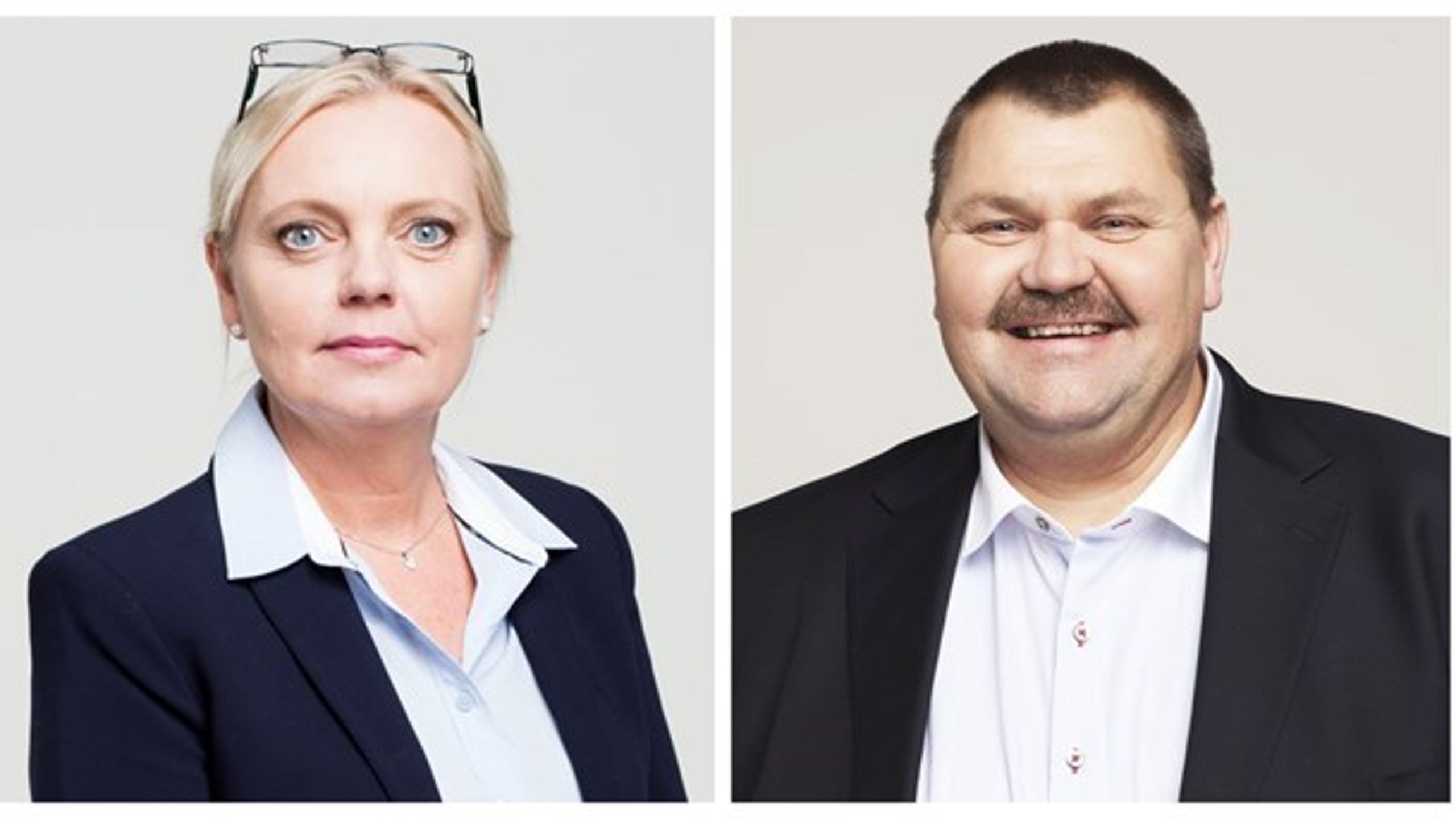 Sverigedemokraternas medlemmer af Europa-Parlamentet Kristina Winberg og Peter Lundgren.