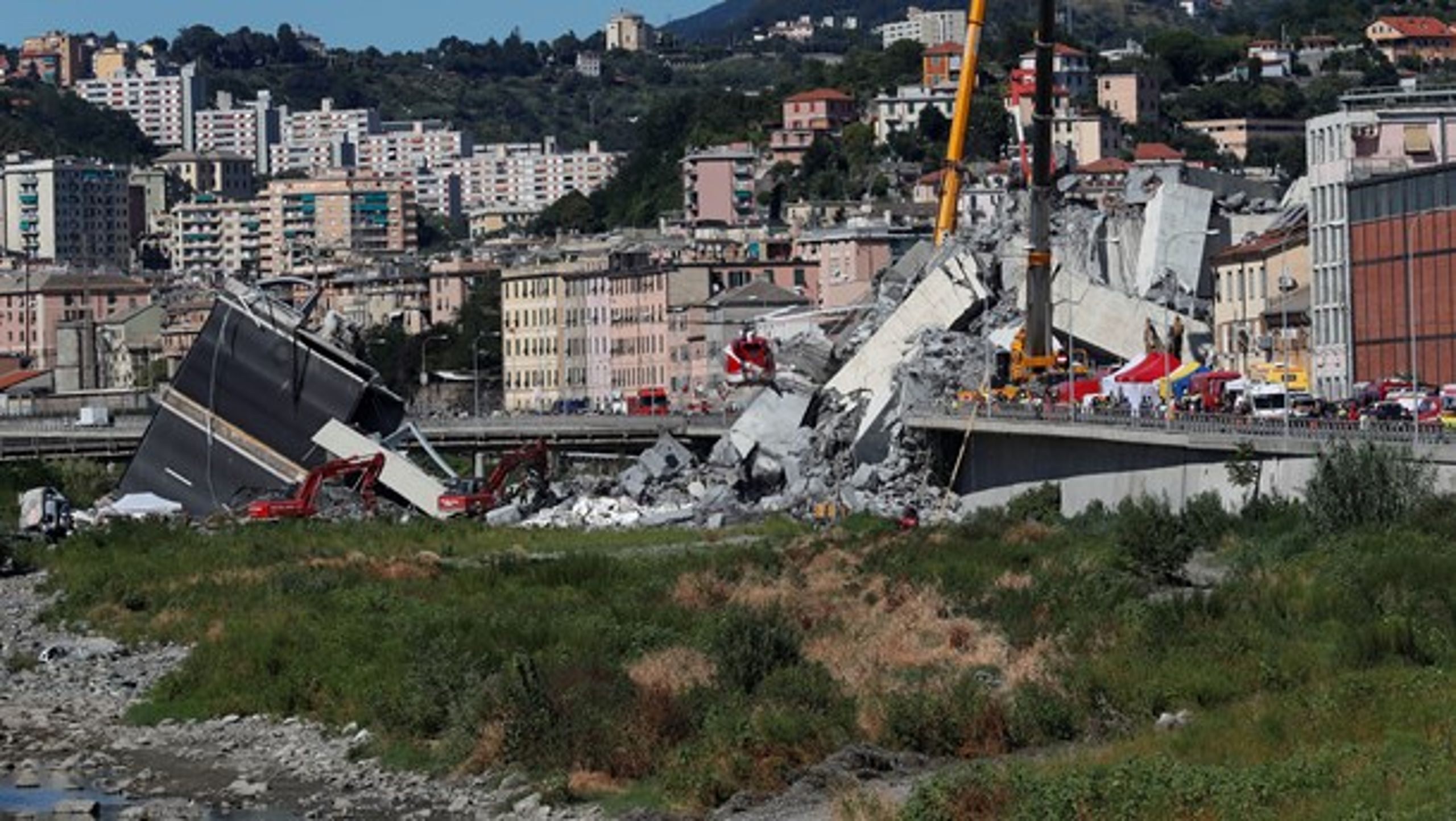 Det voldsomme bro-kollaps i Genova, Italien 15. august kostede mere end 30 mennesker livet.