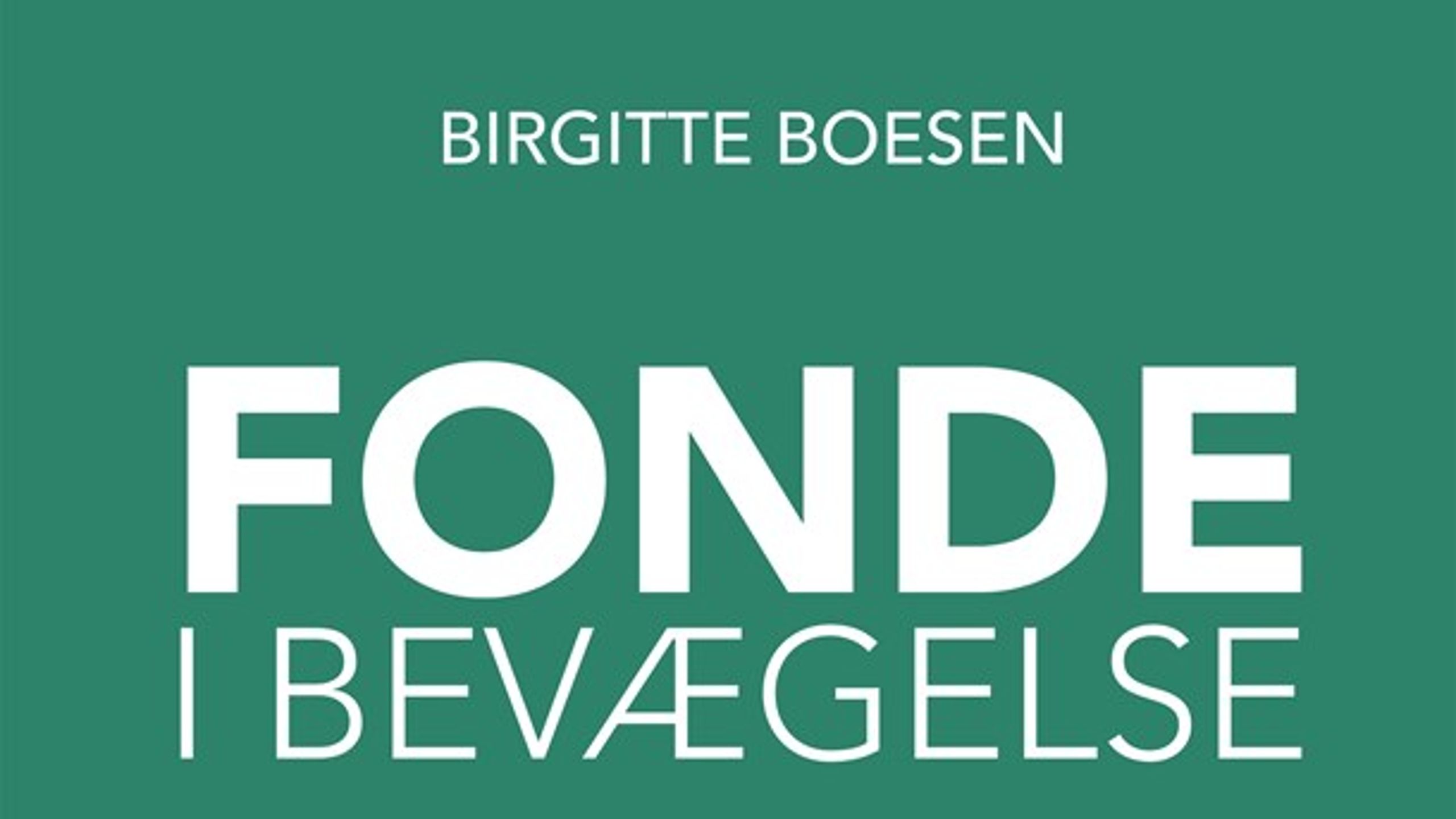 Birgitte Boesens nye bog 'Fonde i bevægelse' får rosende ord med på vejen af to anmeldere for dens dybe indsigt i fondsverdenen. Dog savnes der et større fokus på debatten om&nbsp;betydningen af&nbsp;fondenes professionalisering, lyder det fra en af anmelderne.