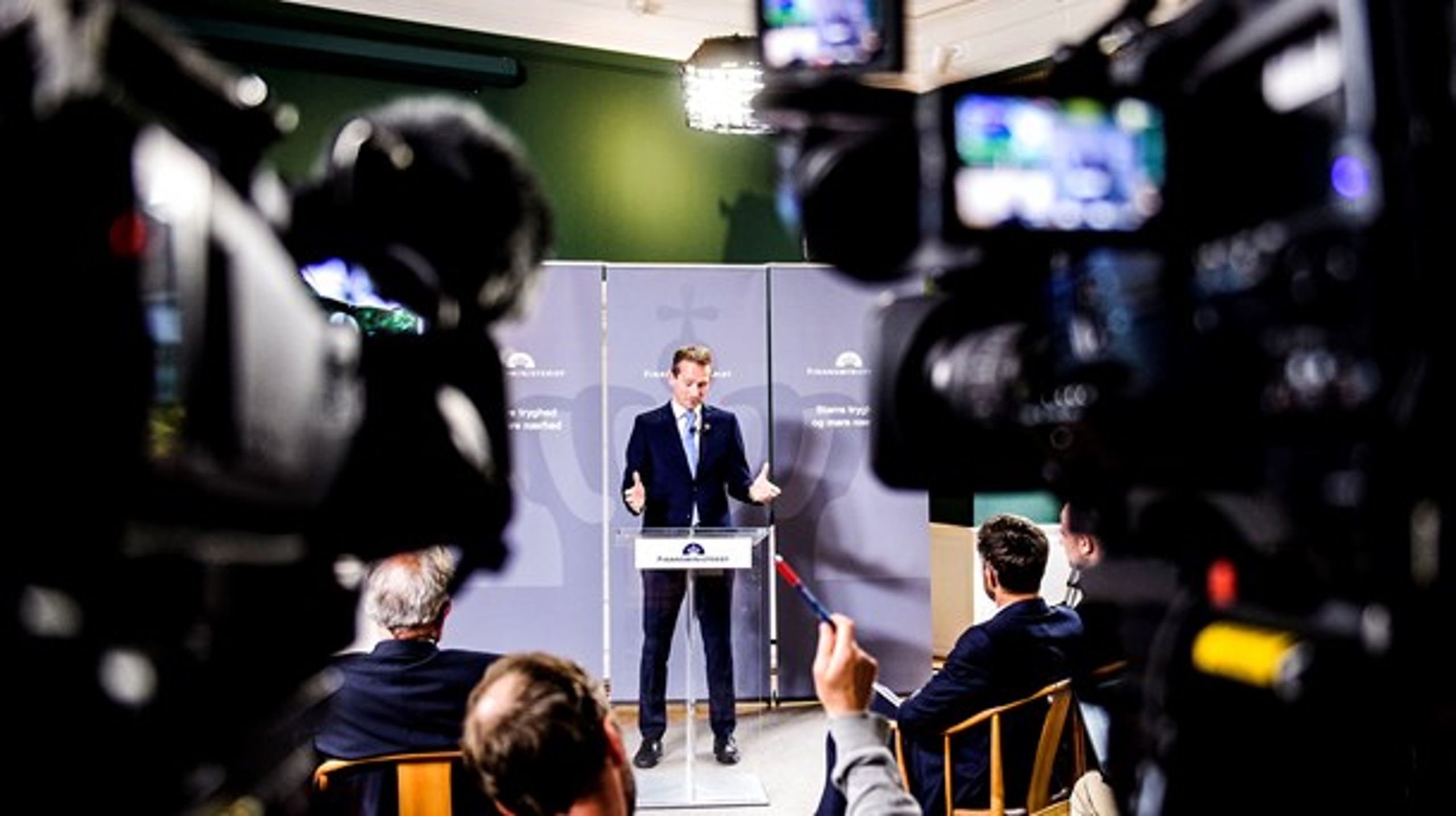 Finansminister Kristian Jensen (V) præsenterer forslag til&nbsp;finanslov for 2019.