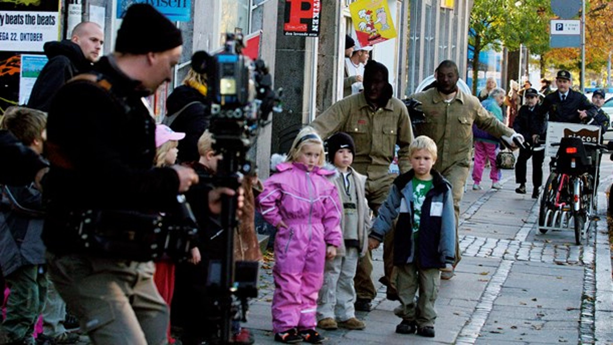 <b>SJÆLDNE OPTAGELSER:</b> Filmoptagelse i København, hvor kun 26 procent af landets film er blevet optaget de seneste tre år, skriver Anders Kronborg.