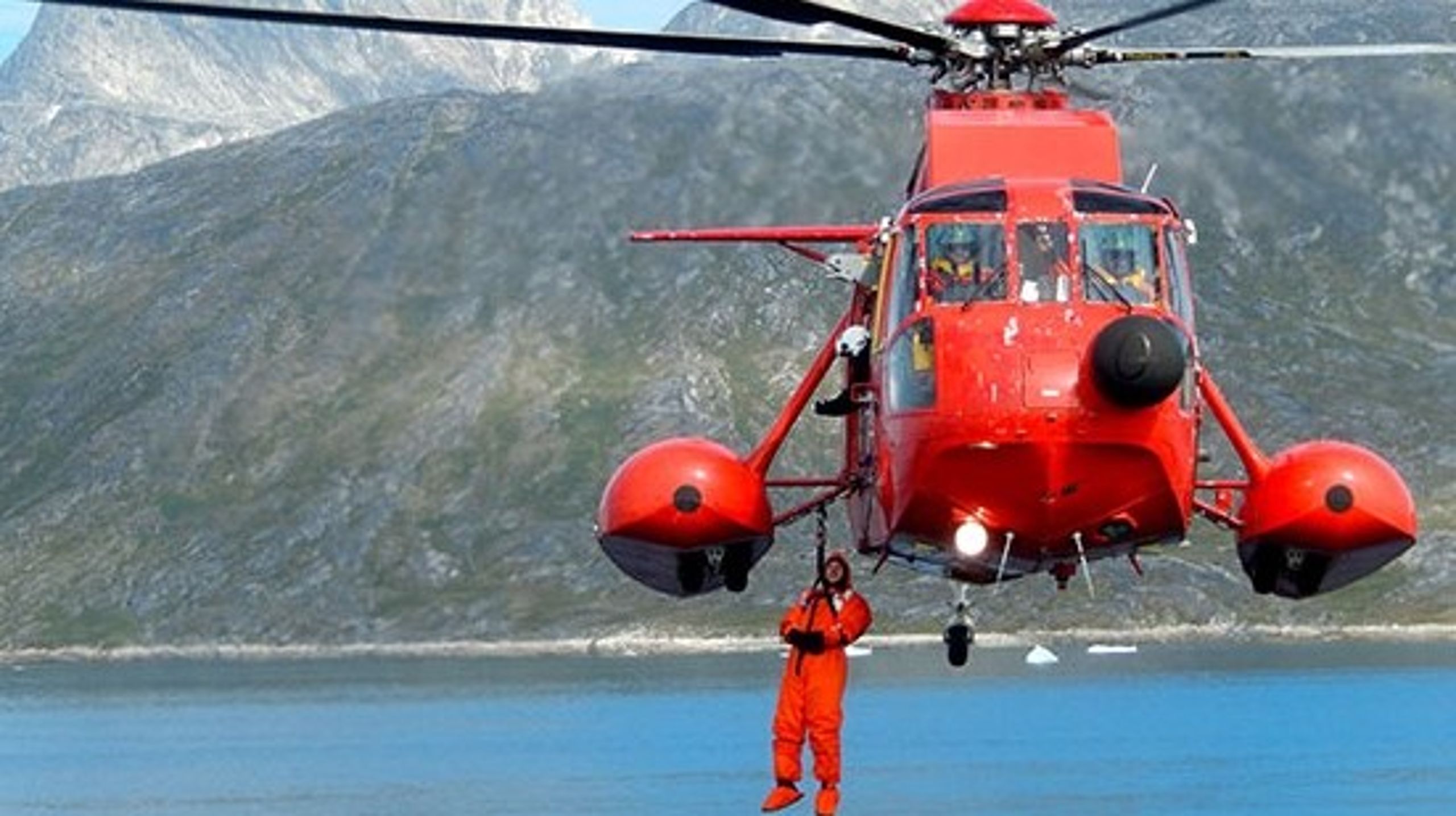 Air Greenlands S-61N-helikoptere står i dag klar 24 timer i døgnet til at rykke ud til redningsopgaver i Grønland.