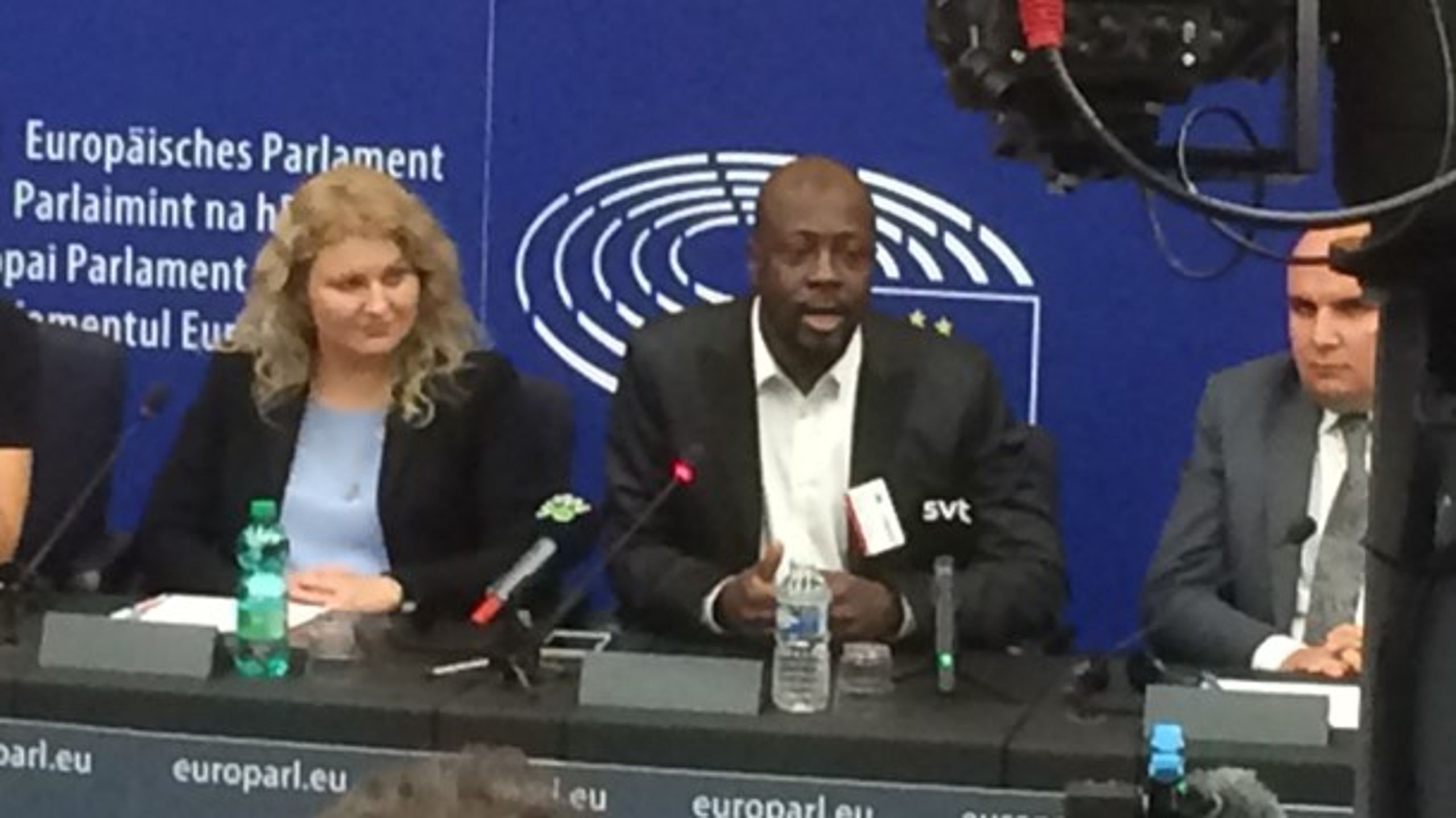 Sangskriver og pop-producer Wyclef Jean, der var inviteret af MEP Nadja Hirsch, ALDE, udtrykte stor modstand over for artikel 13 i EU's udspil til en copyrightreform.