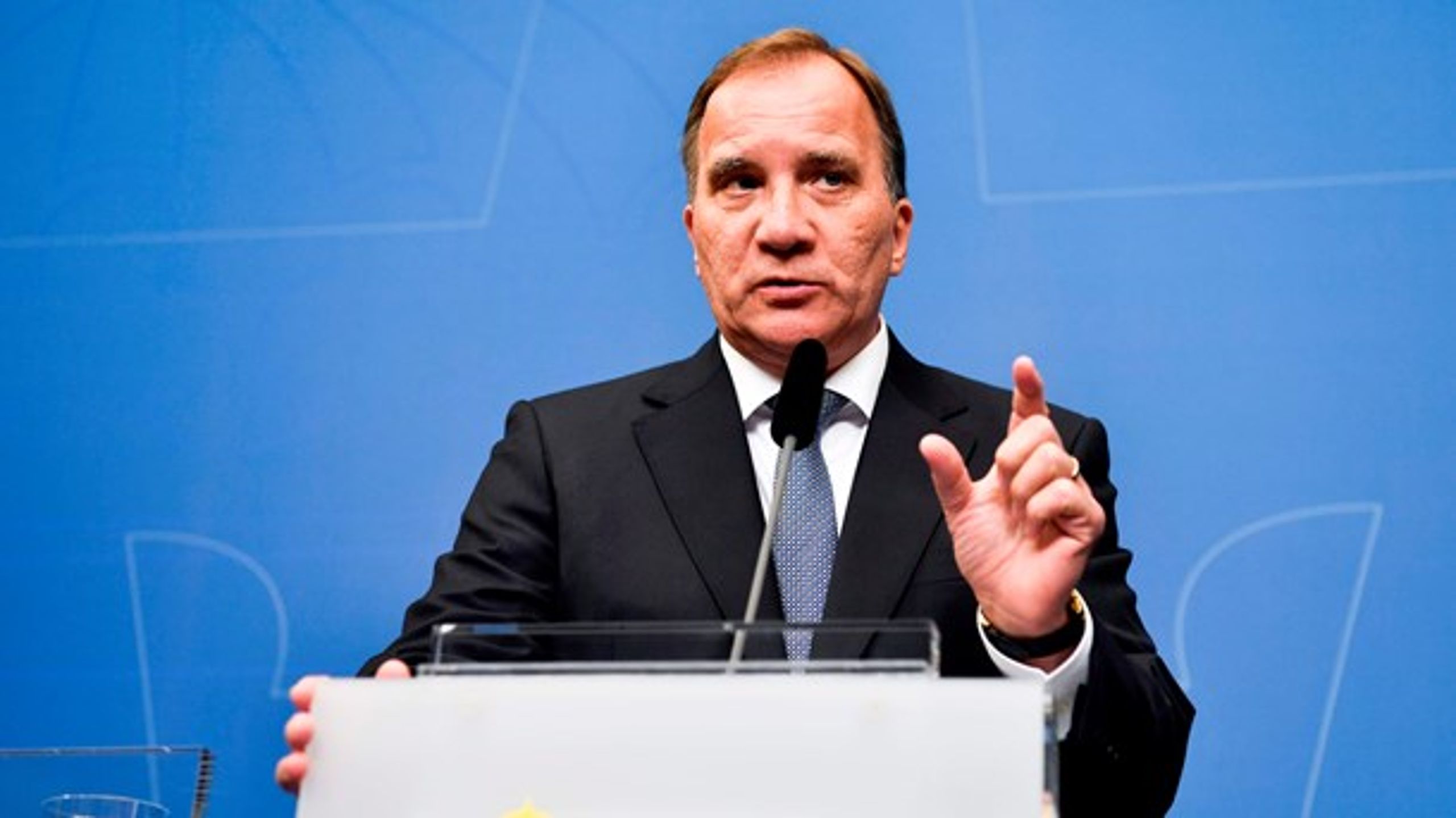 Sveriges statsminister Stefan Löfven holder fortsat fast i, at han bør fortsætte på posten efter søndagens riksdagsvalg.