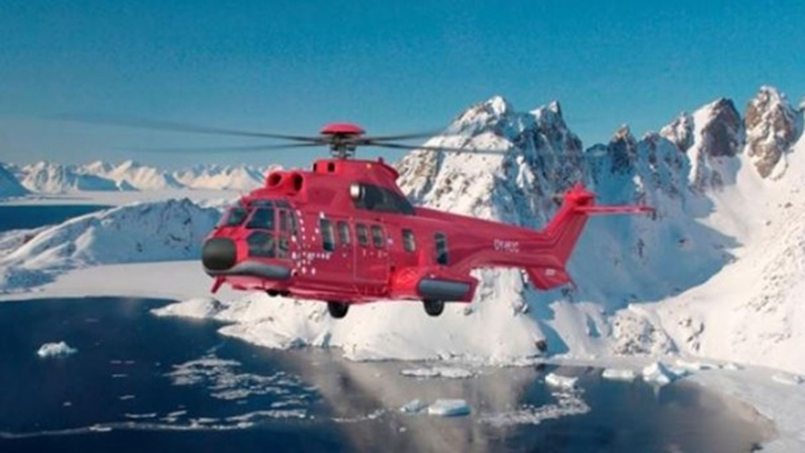Illustration af EC225-helikopter, som Air Greenland bestilte i 2011, men siden afbestilte.