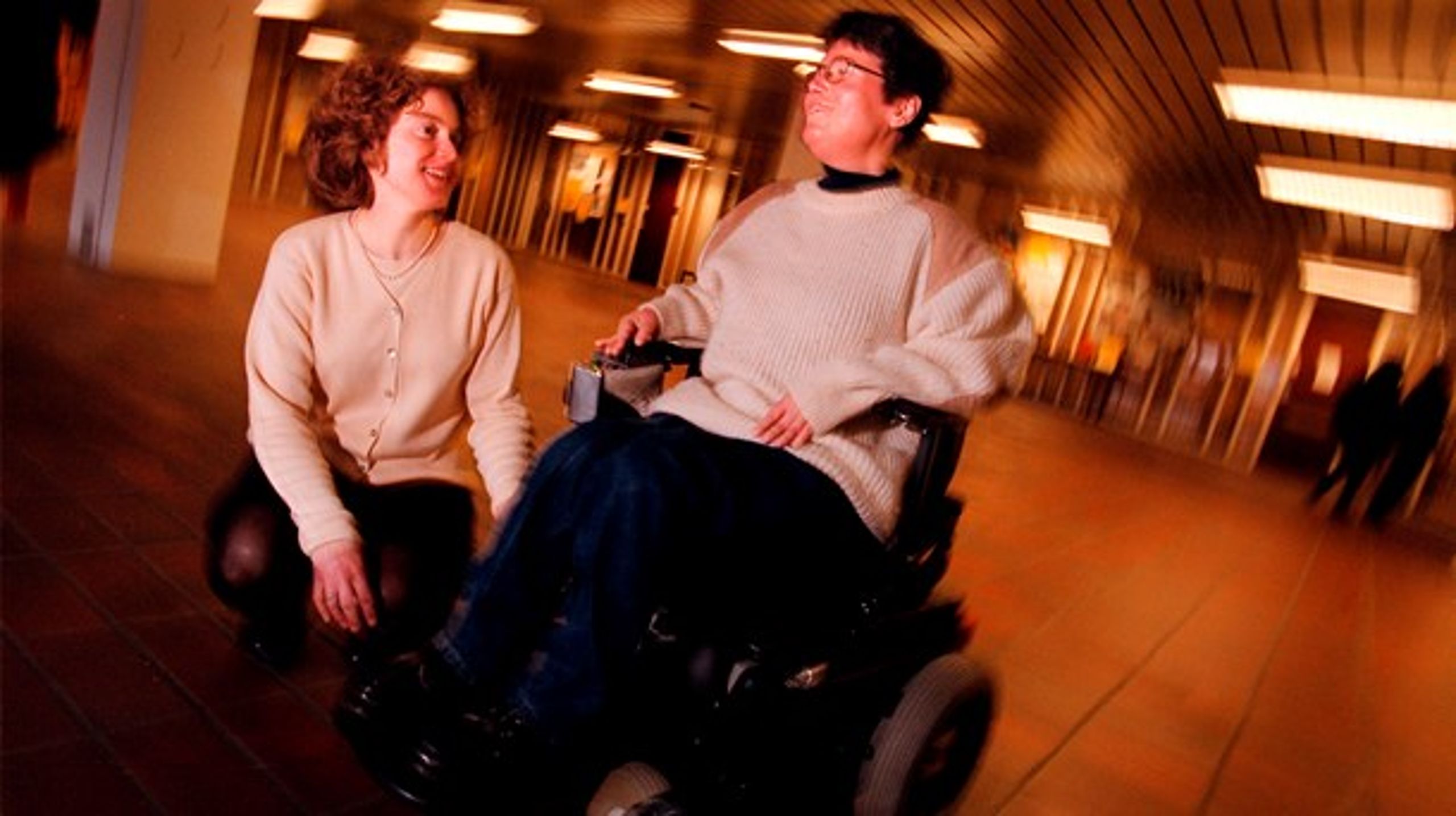 Handicappet studerende på KUA, Københavns Universitet (Arkiv foto).